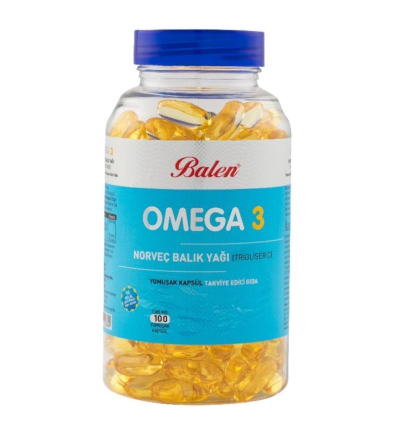 Balen Omega 3 Norwegian Fish Oil 1380 Mg 100 Capsule Form