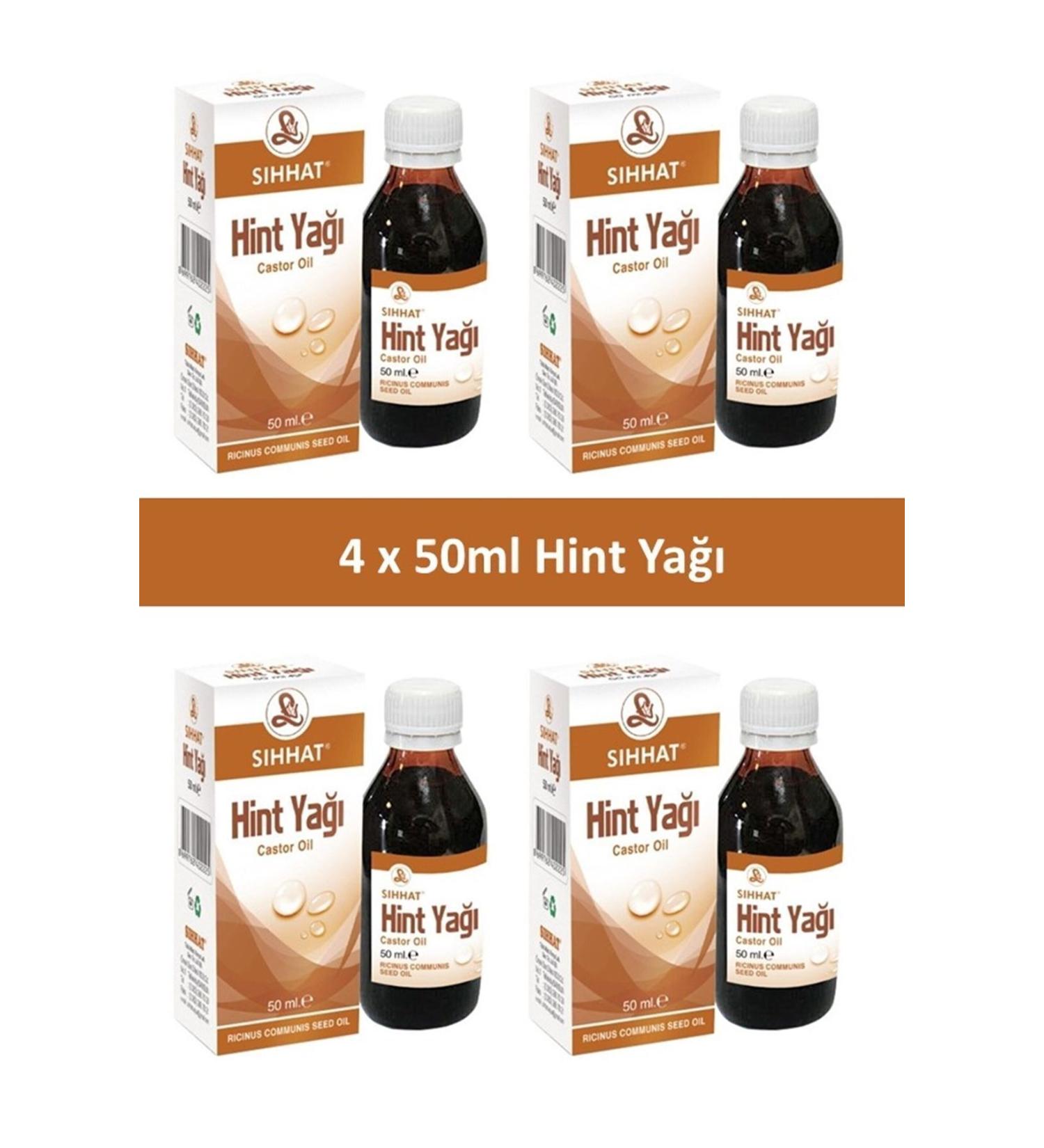 Health Natural Castor Oil 4 x 50 ml