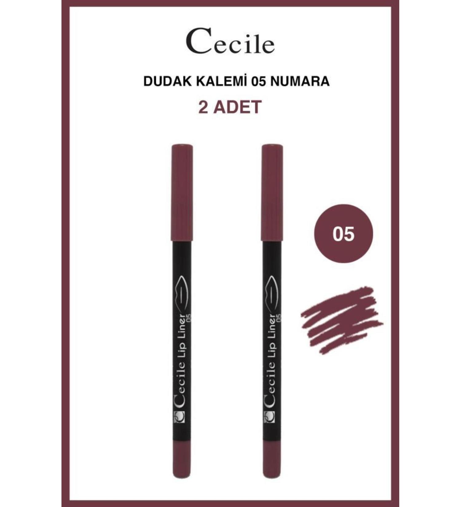 Cecile Permanent Intense Color Lip Pencil 05 X2