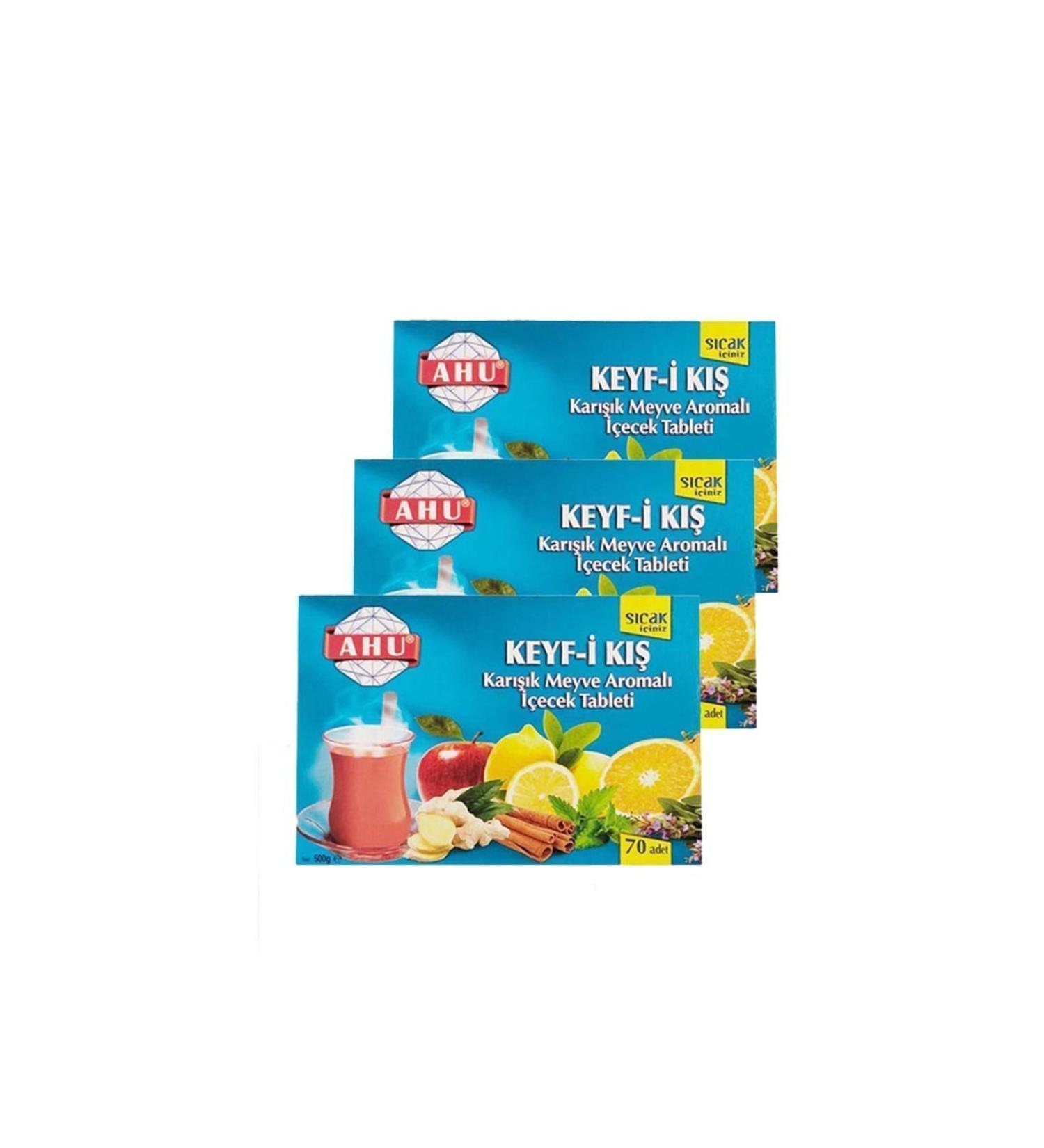 AHU Enjoyable Winter Tablet Drink 70 Pieces 500 gr X 3 Pieces