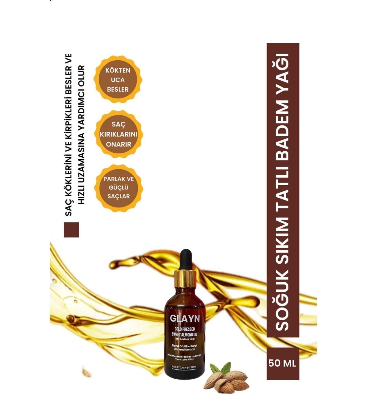 GLAYN Fast Growing Keratin Almond Oil Complex for Hair Loss and Damaged Hair Eyelash Care - Buy Online on GoSupps.com