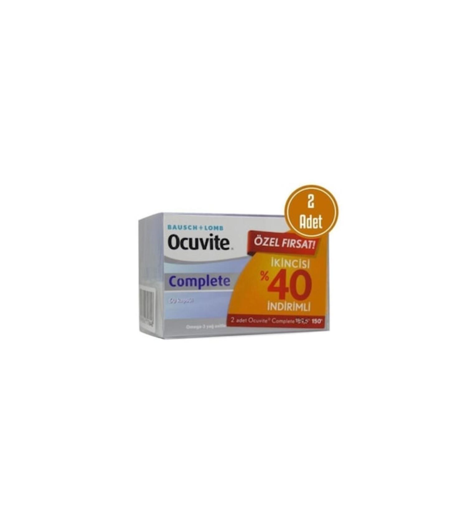 Ocuvite Complete Bausch Lomb 2 Pieces 60 Capsules