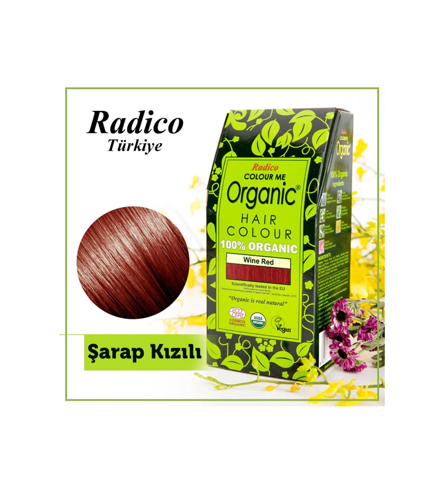 radico Organic Hair Dye 100 Gr. (WINE RED)