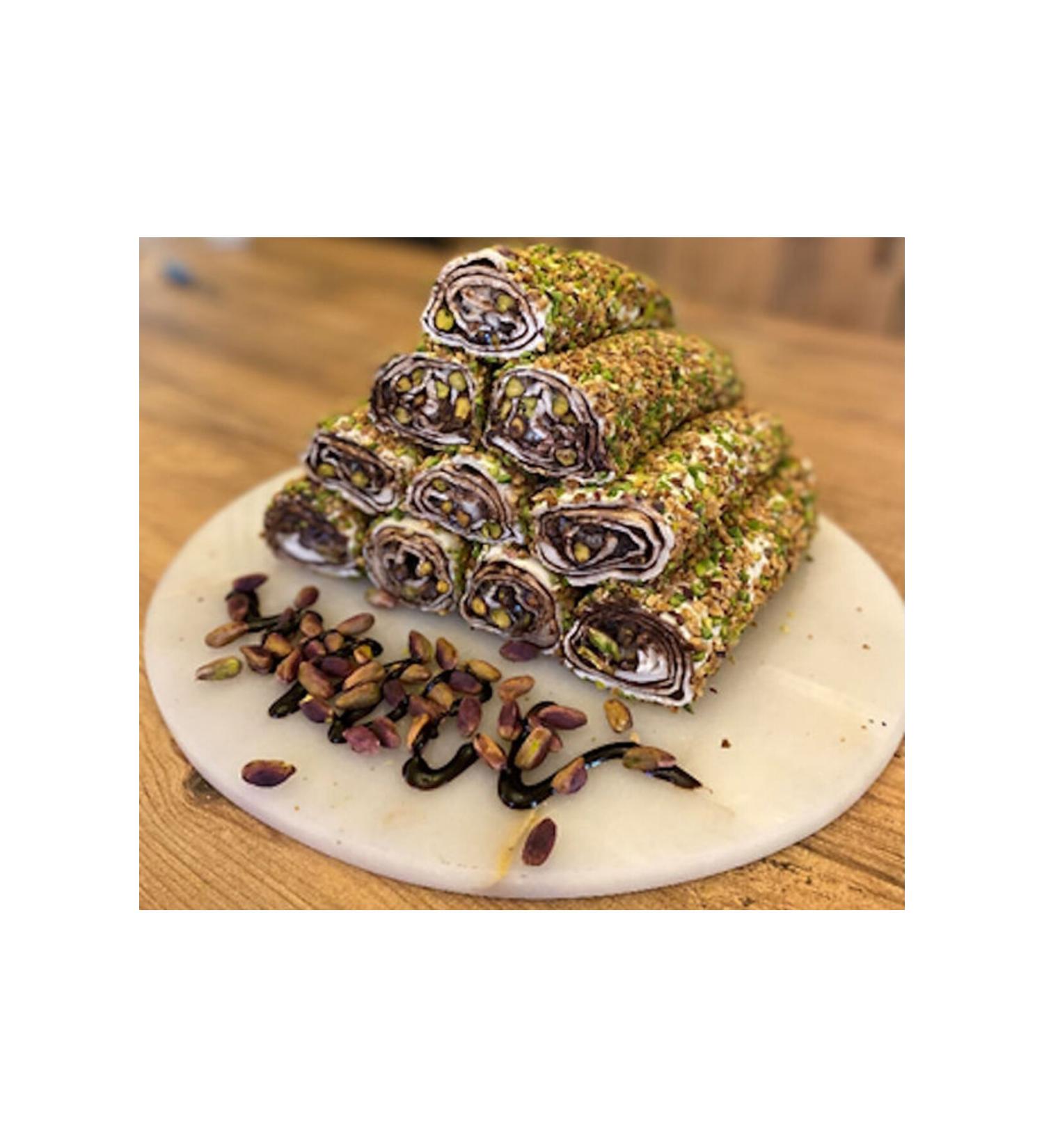 LokArt Lok-Art | Mega Pistachio Wrapped Turkish Delight | 500gr