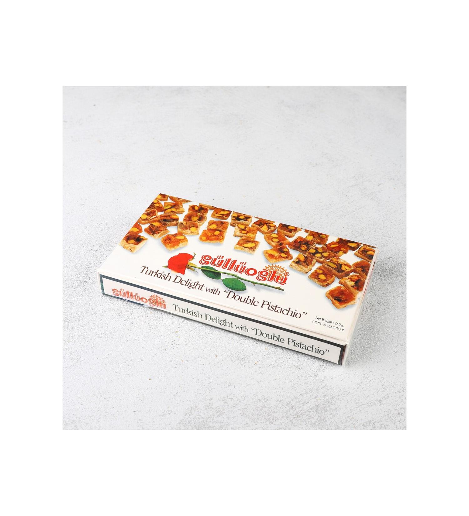 HAND MADE G ll o lu Double Pistachio Double Roasted Turkish Delight 500 gr.