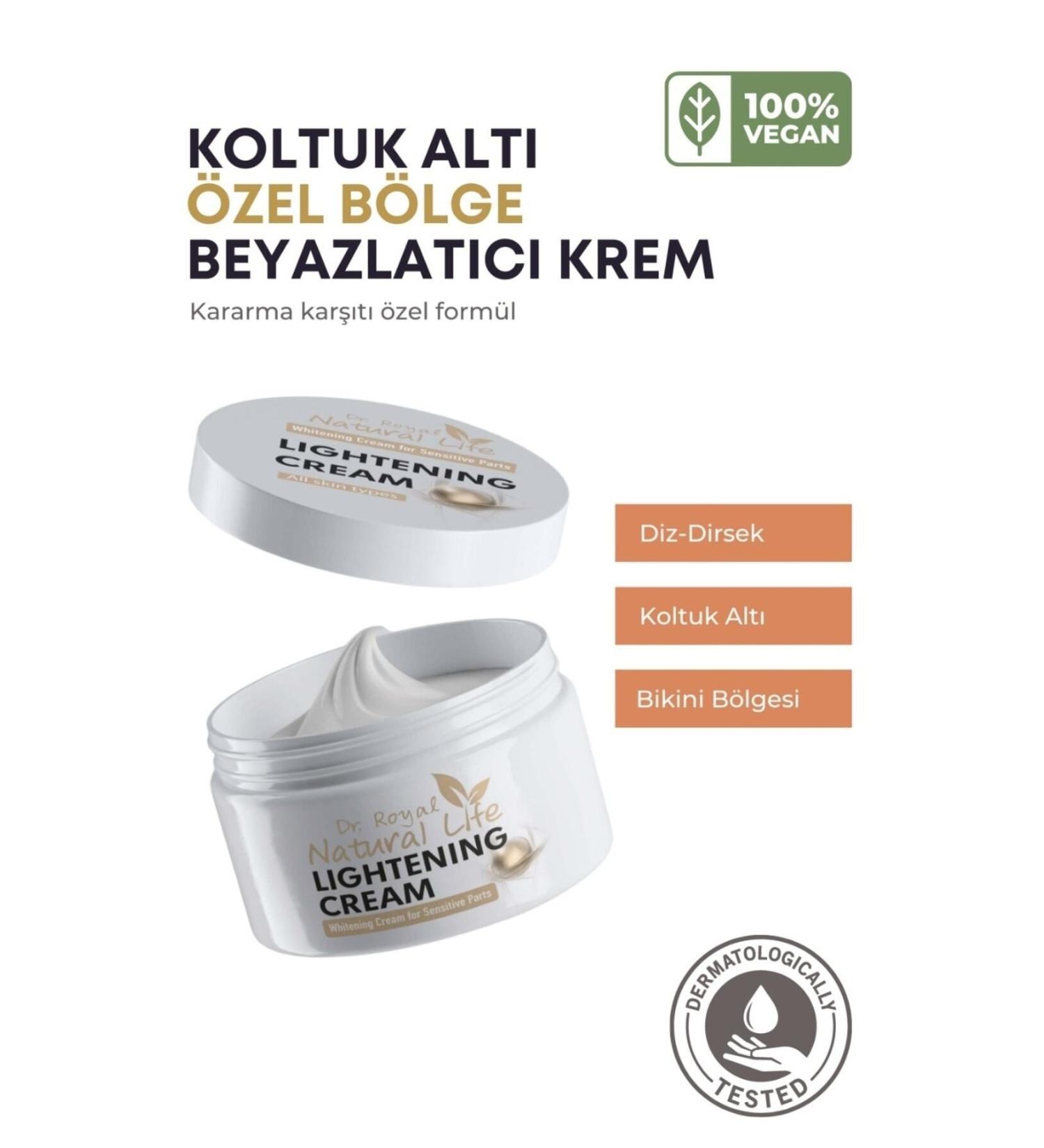 Dr.Royal Natural Life Underarm Elbow Knee Bikini Area Brightening Cream 100 Ml