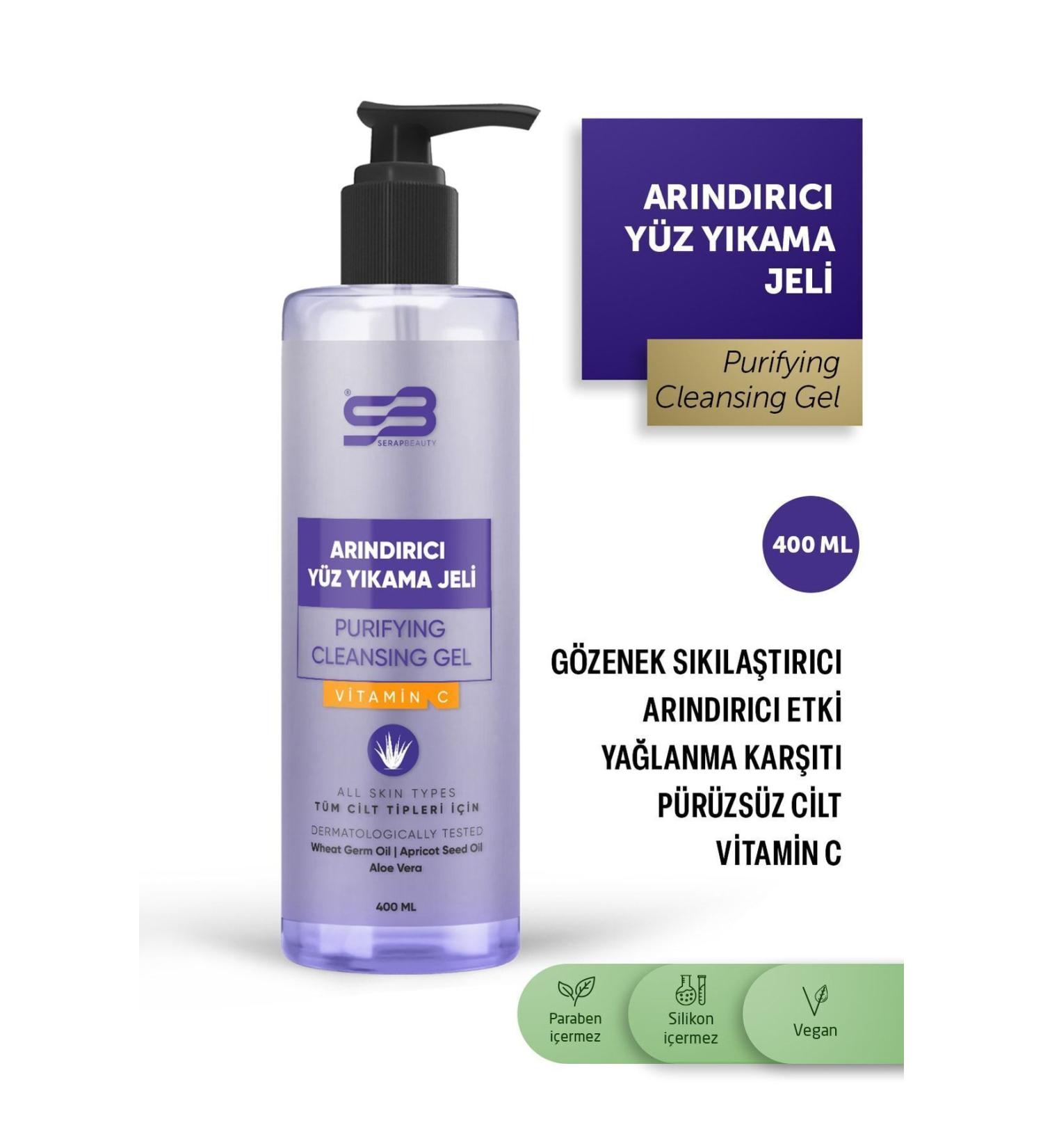 Vitamin C Acne - Anti-Blackhead Purifying Facial Cleansing Gel 400 Ml - Buy Online on GoSupps.com