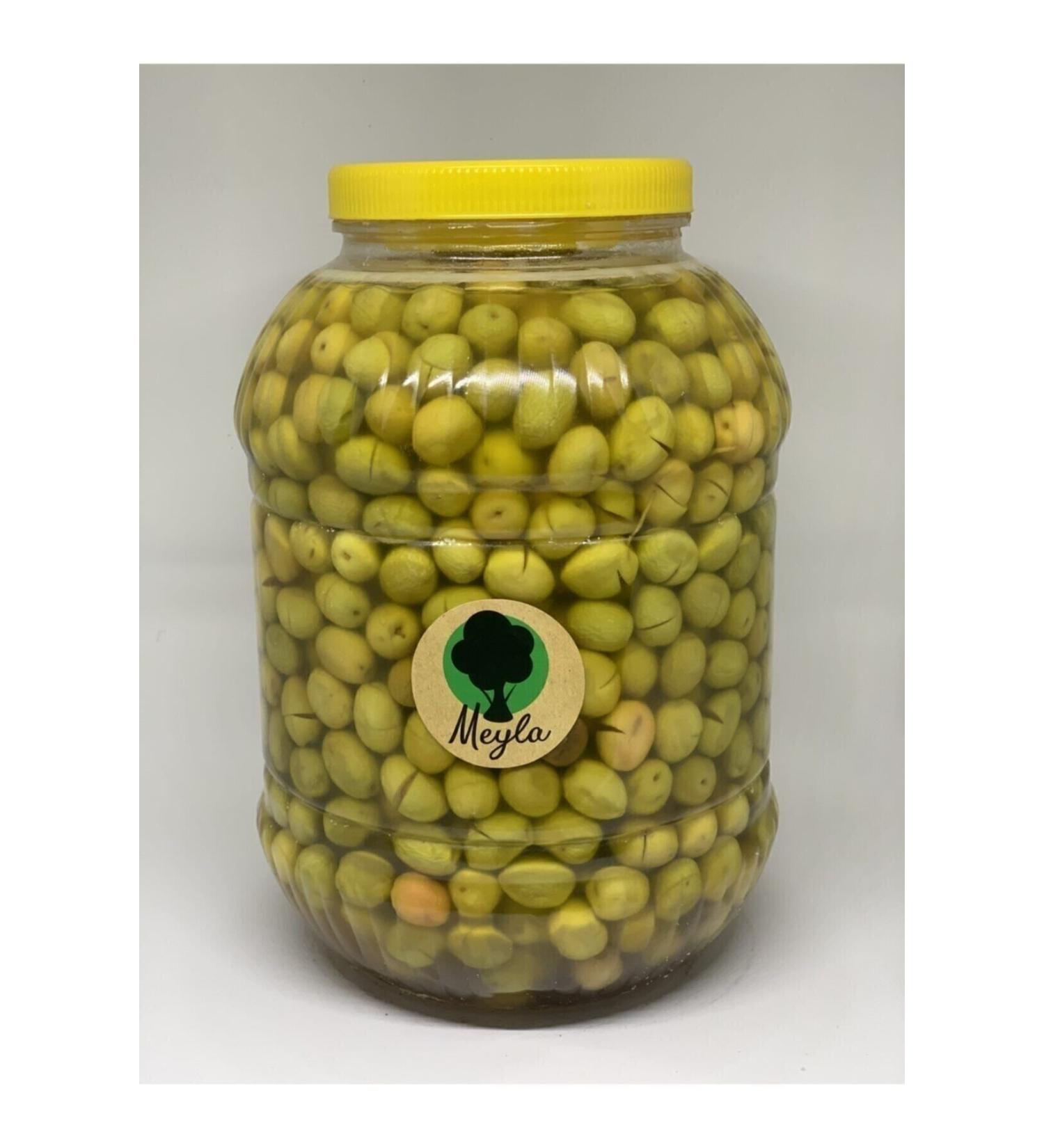 Organic New Season Green Cracked Olives from Meylado al Hatay (5 KG)