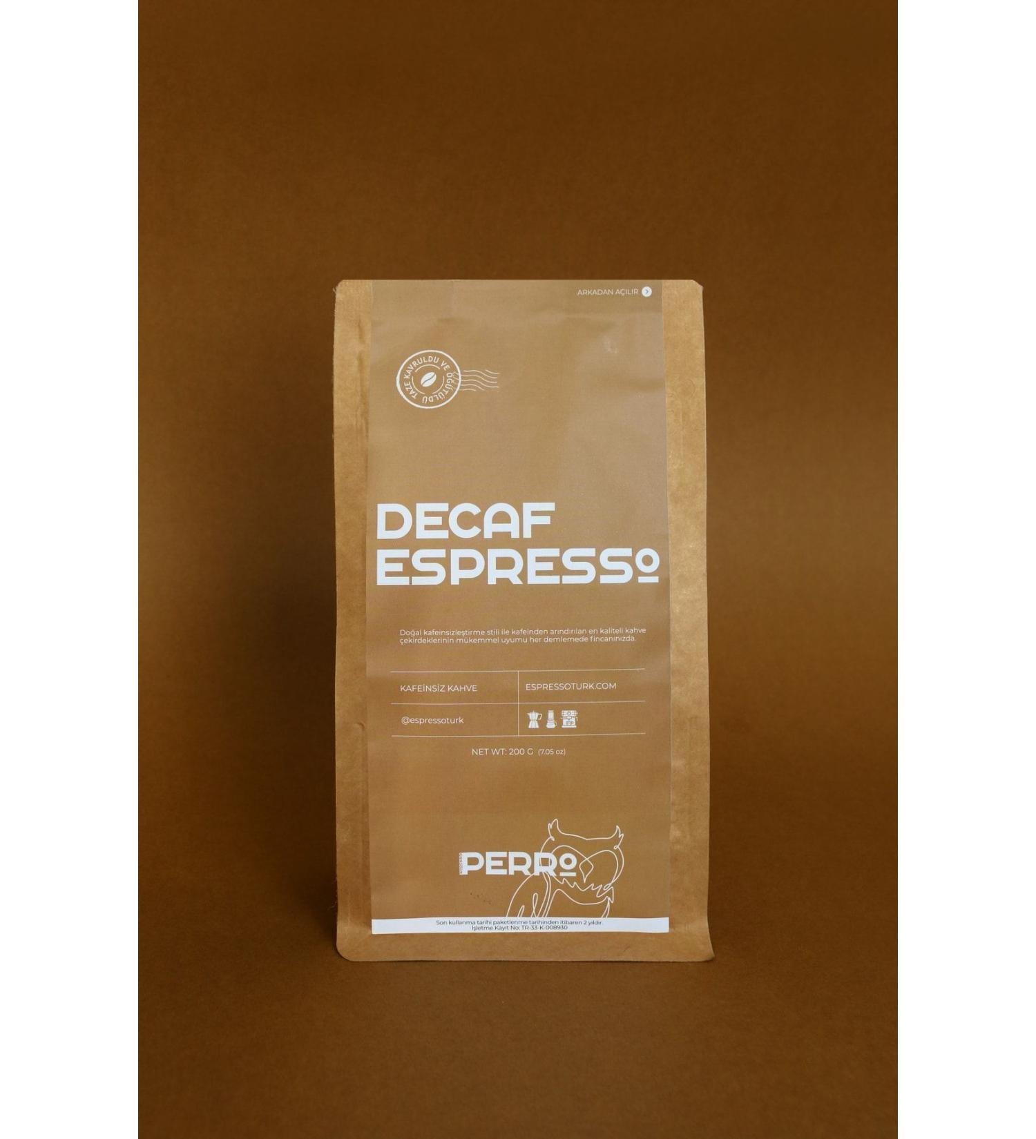 Perro Coffee Decaf (DECAF) Brazil 0 Arabica Ground Espresso 200 gr