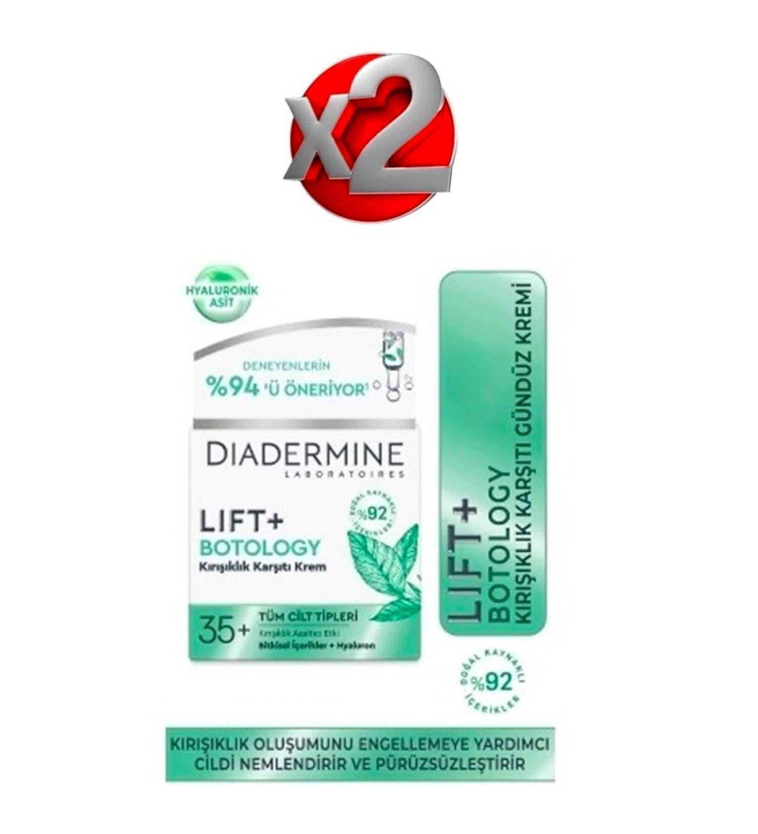 Diadermine Lift Botology Anti-Wrinkle Day Cream 50 ml * 2 Pieces