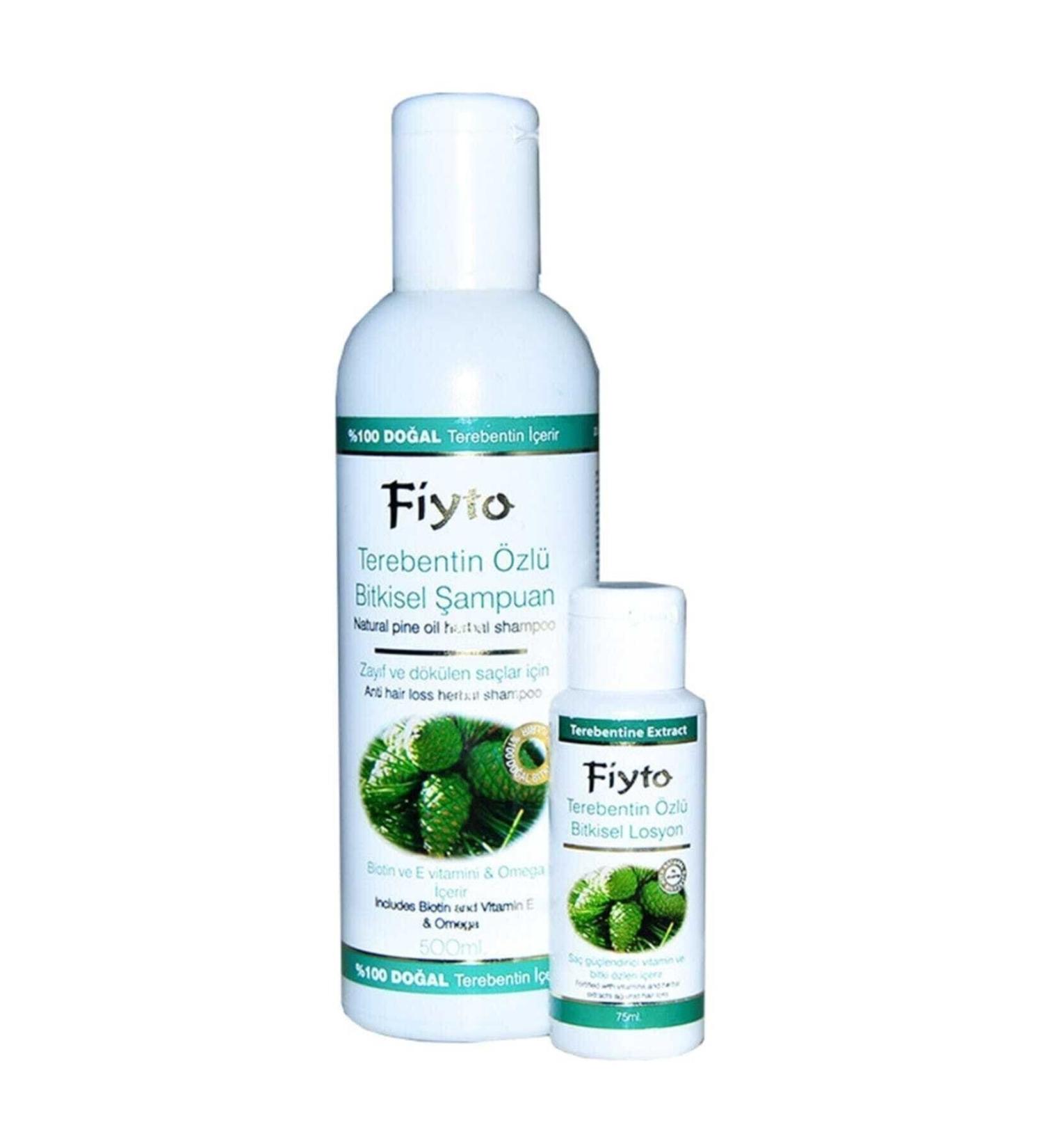Fiyto Pine Turpentine Essence Herbal Shampoo (serum Gift) 500ml - Buy Online on GoSupps.com