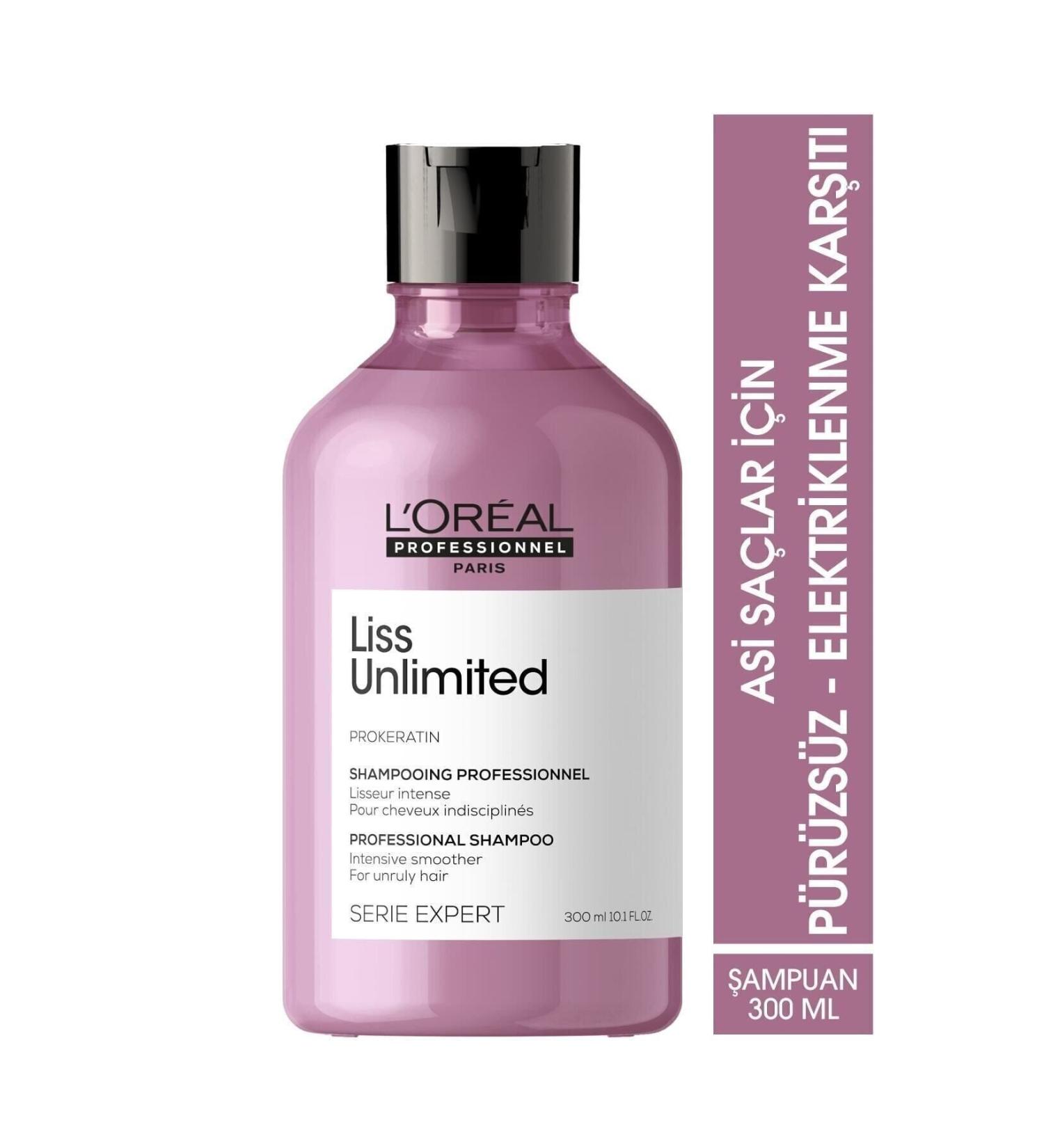 L'oreal Professionnel Loreal Hair-Liss Unlimited Shampooing 300 MlSERIESEXPERTEVA113