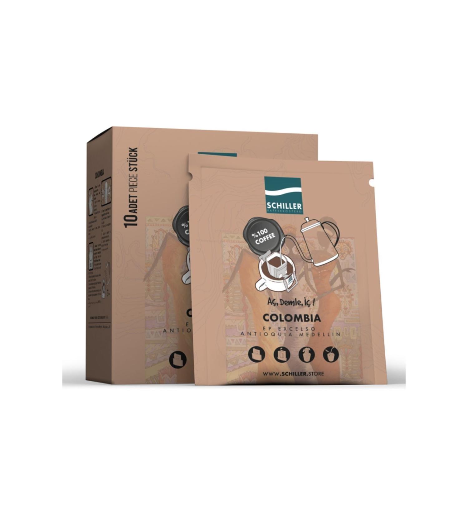 Schiller Open Brew Drink Colombia Ep Excelso Antioquia Medellin 10 Filter Coffee - Buy Online on GoSupps.com