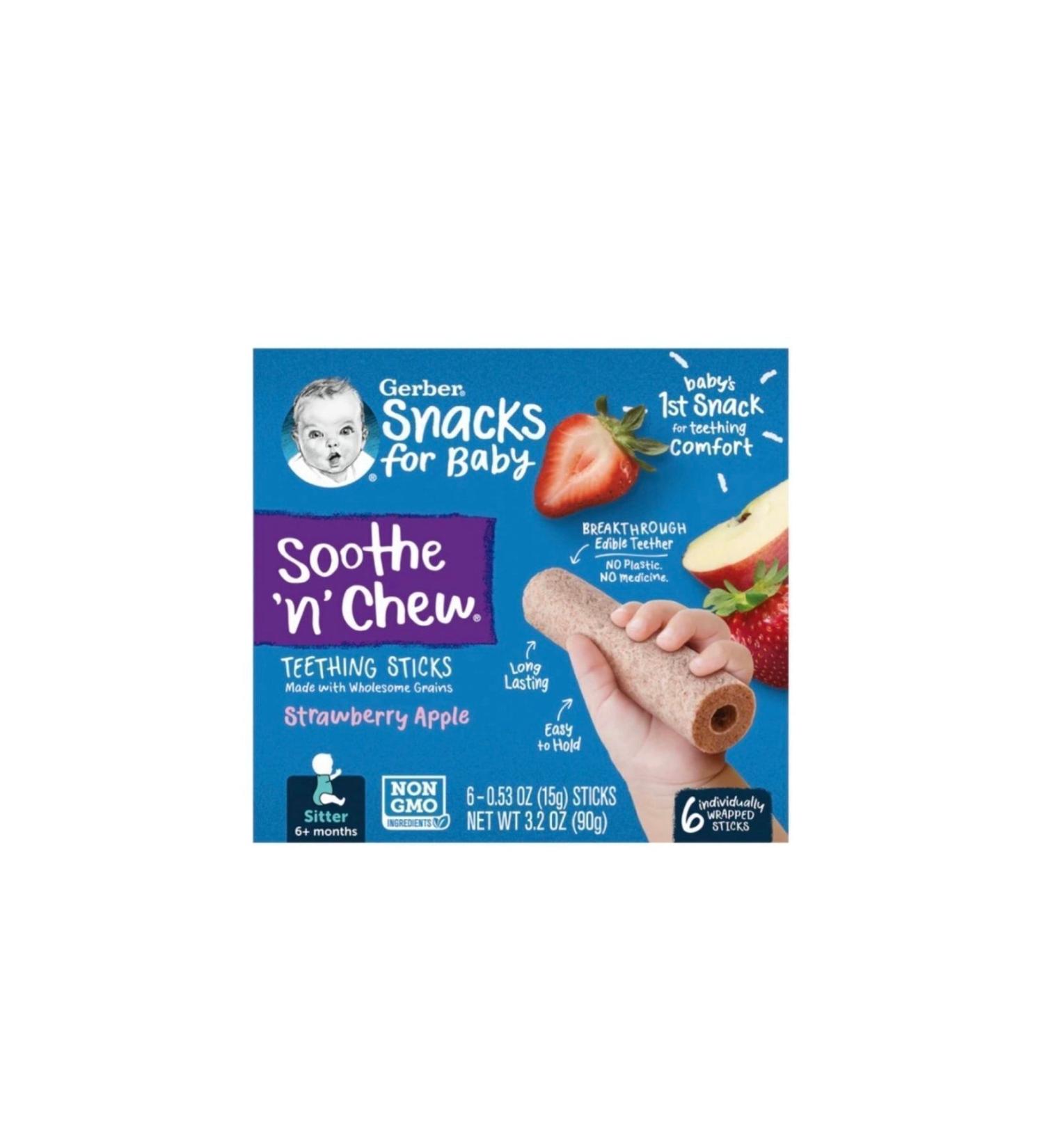Gerber Soothe N Chew Apple-strawberry - Buy Online on GoSupps.com