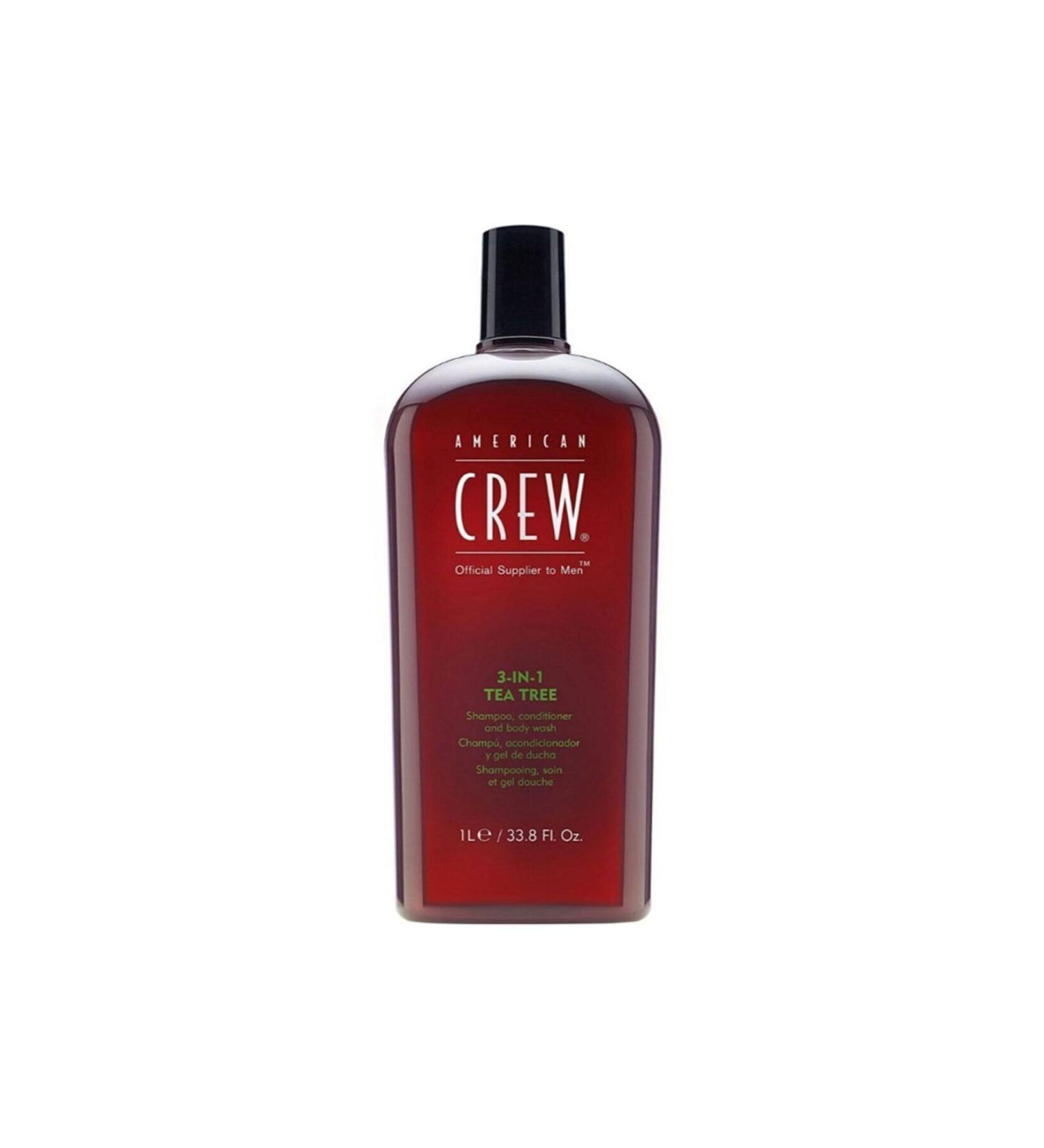 American Crew REVITALIZING MOISTURIZING SHAMPOO FOR MEN + CONDITIONER + SHOWER GEL 1000ML D.CENTER281