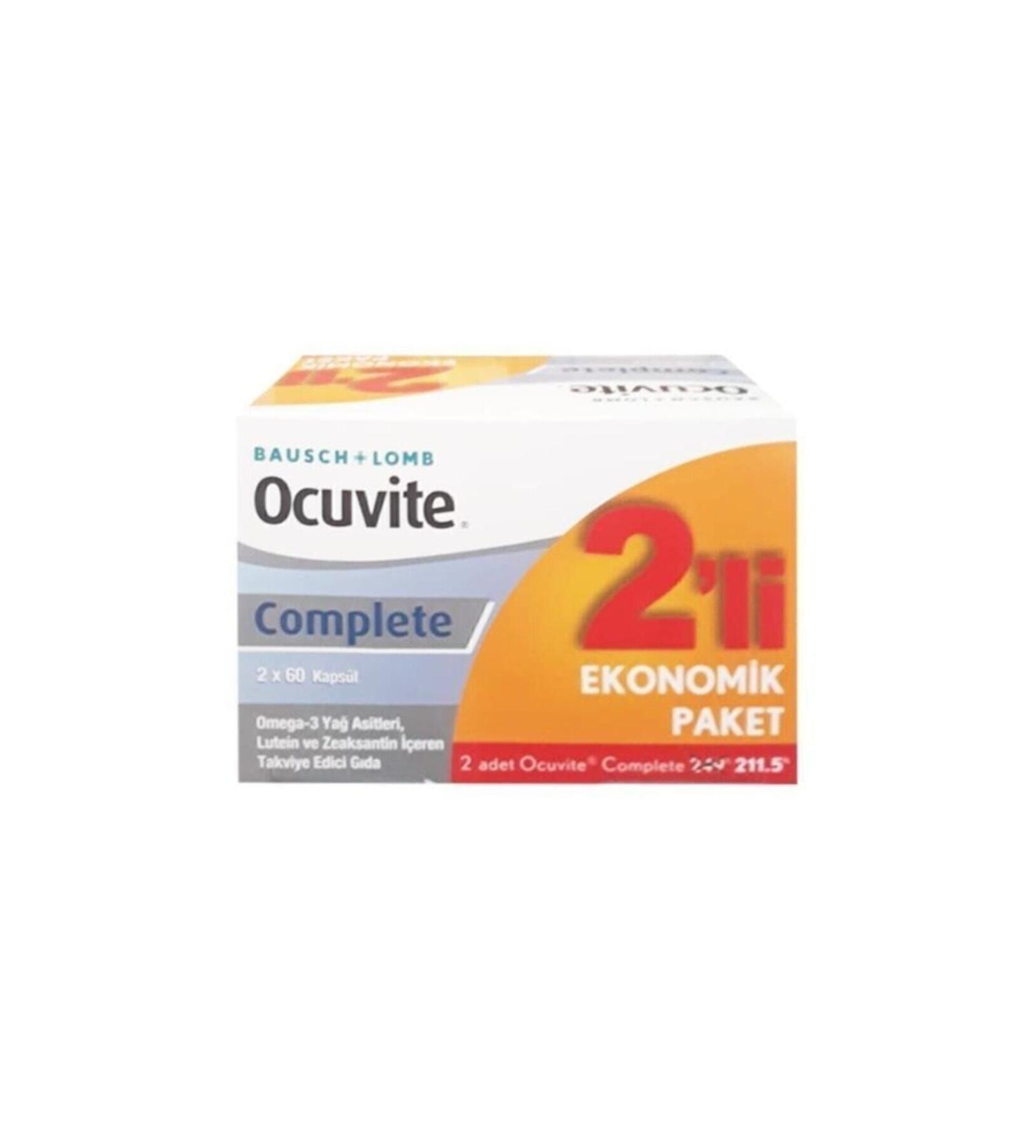 Ocuvite Complete 60 Capsules 2-Pack Box