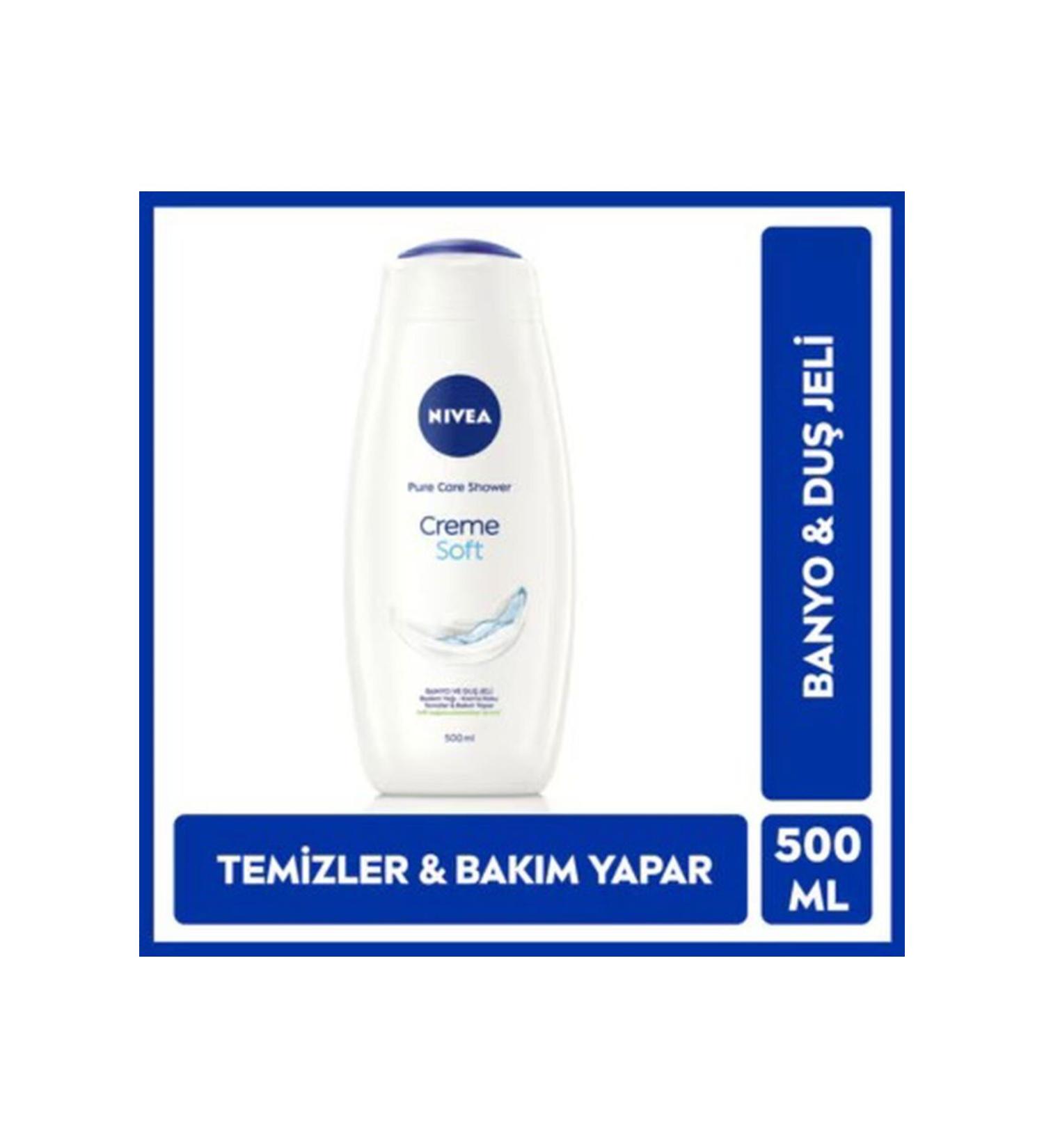 NIVEA Creme Soft Bath and Shower Gel Pro-vitamin and Almond Oil 500 ml