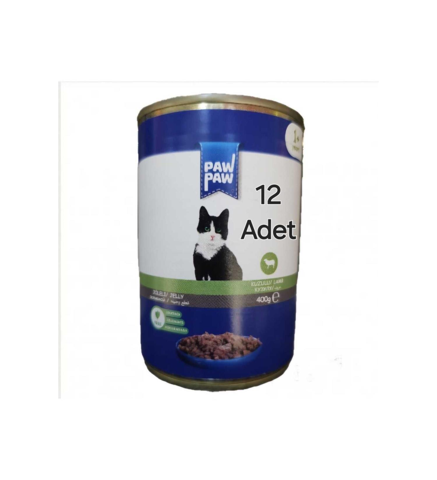 Saygin Pet Jelly Lamb Meat Adult Cat Canned Food 400 gr 12 Pieces