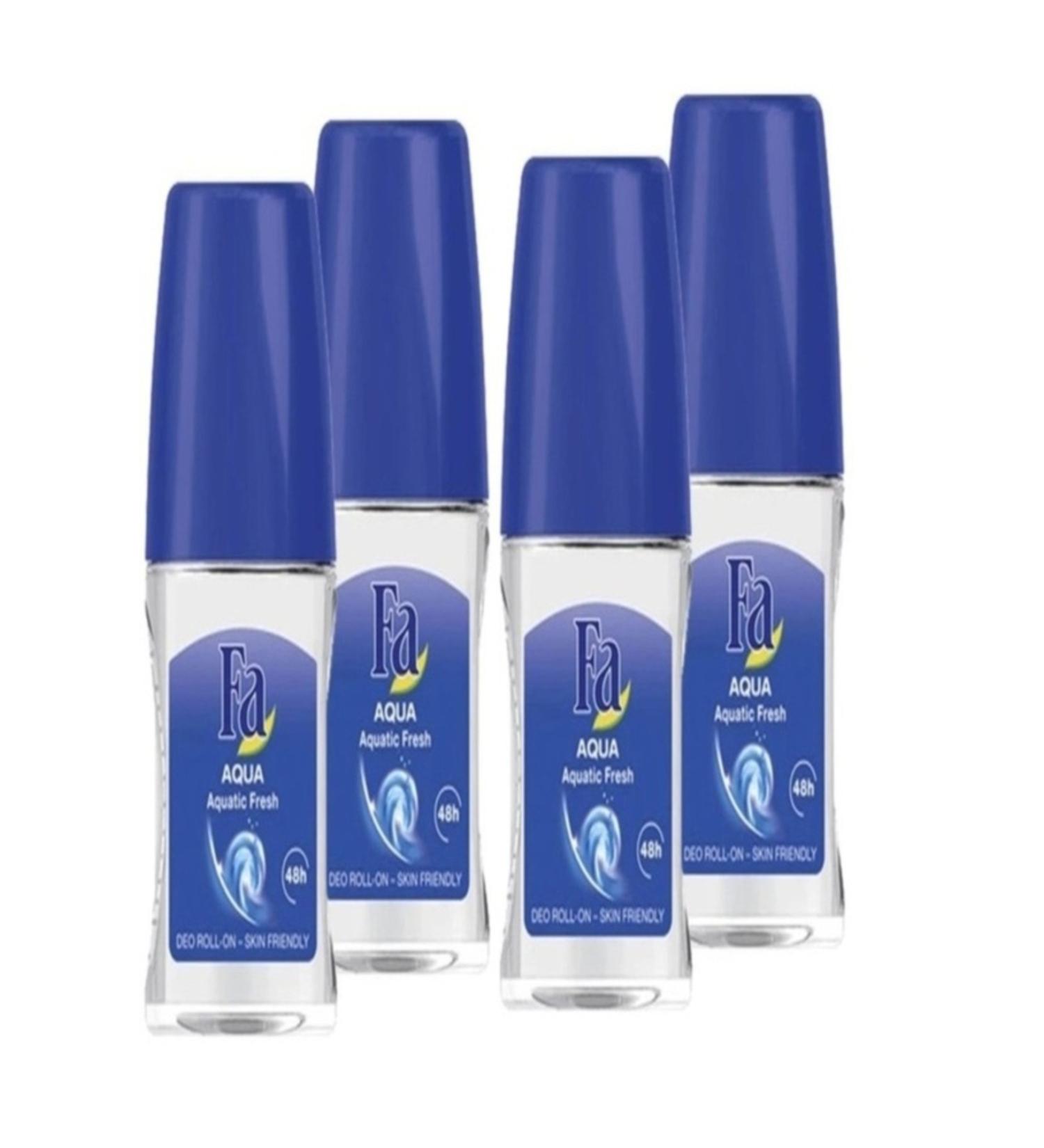 Fa Aqua Mini Roll-On x 25 ML 4 Pieces