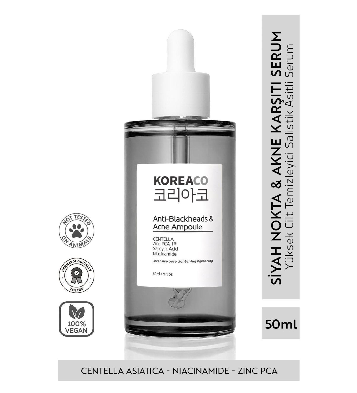 KOREACO ACNE AND BLACKHEAD PREVENTING SERUM 50 ML... ANTI_BLACKHEADS ACNE AMPOULE