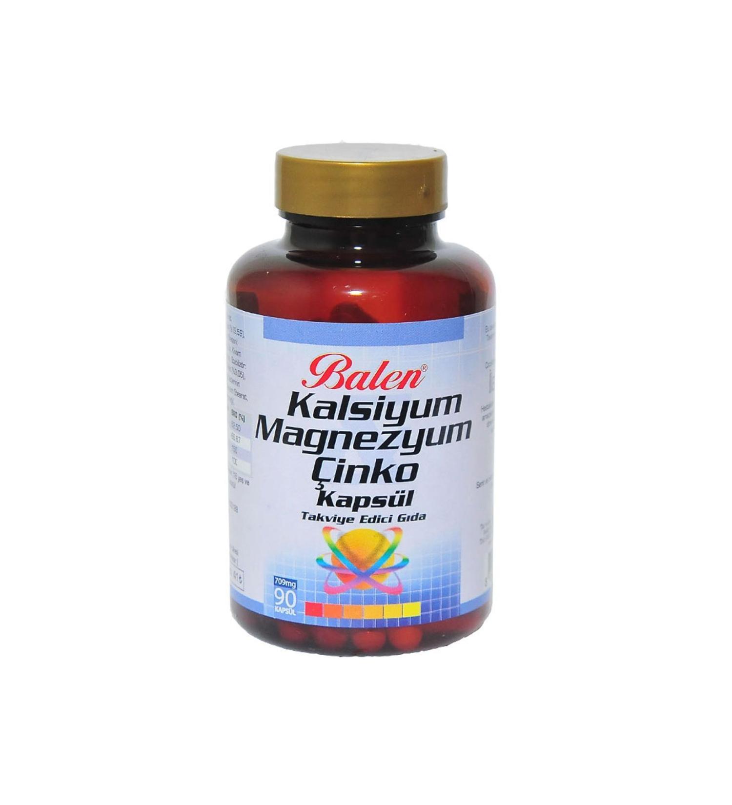 Balen Calcium Magnesium Zinc 90 Capsules - Buy Online on GoSupps.com