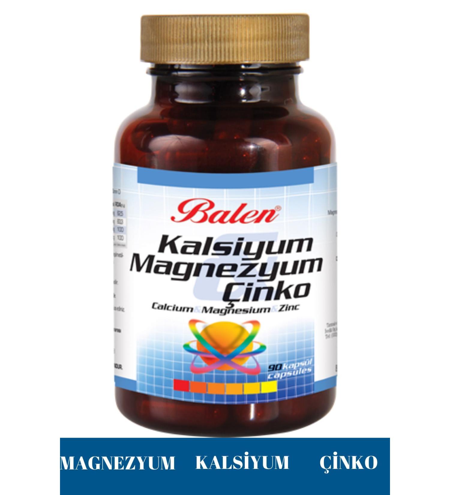 Balen Calcium & Magnesium & Zinc 709 Mg 90 Capsules