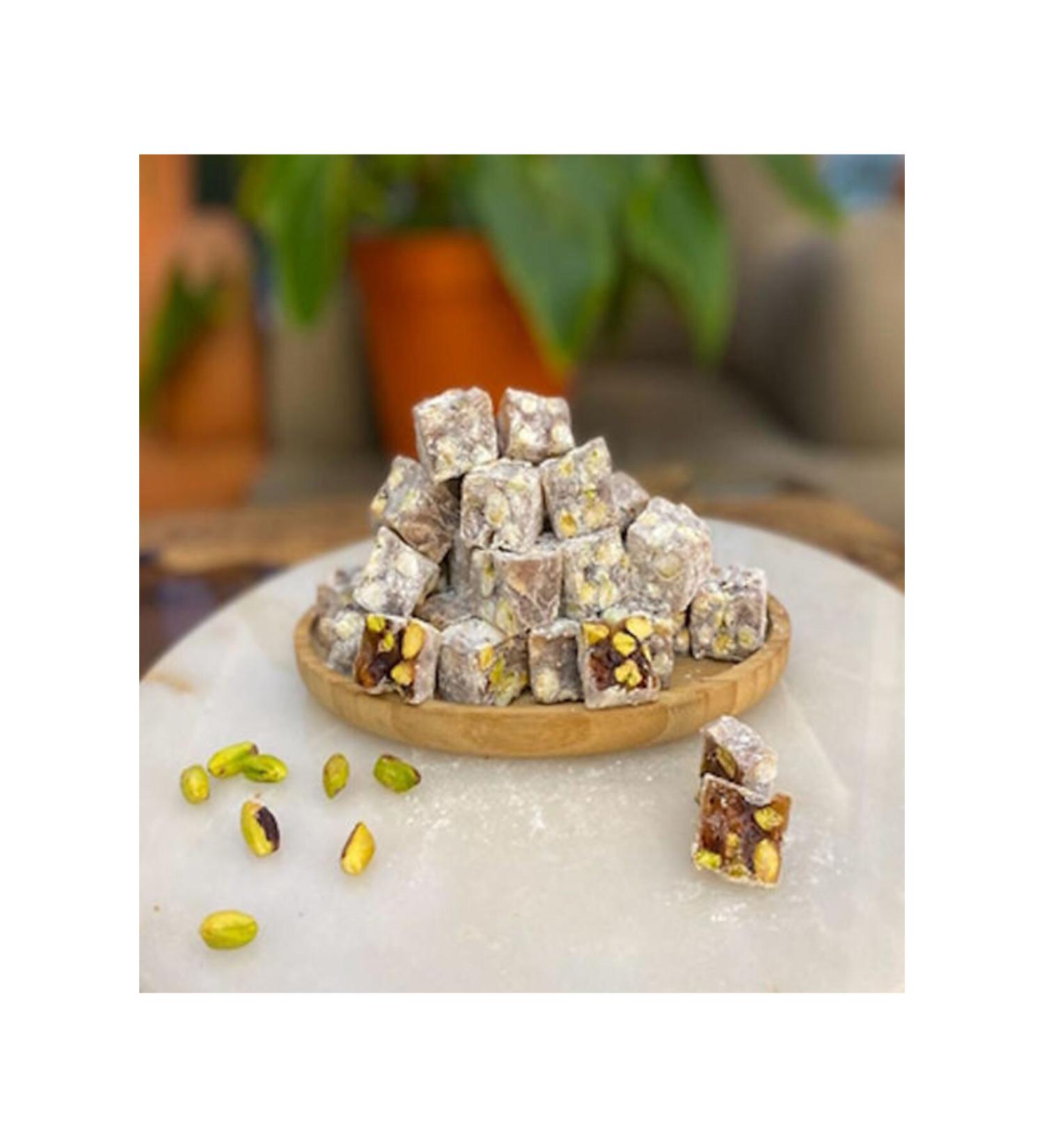 LokArt Lok-Art | Double Roasted Turkish Delight with Double Pistachio | 500 Gr