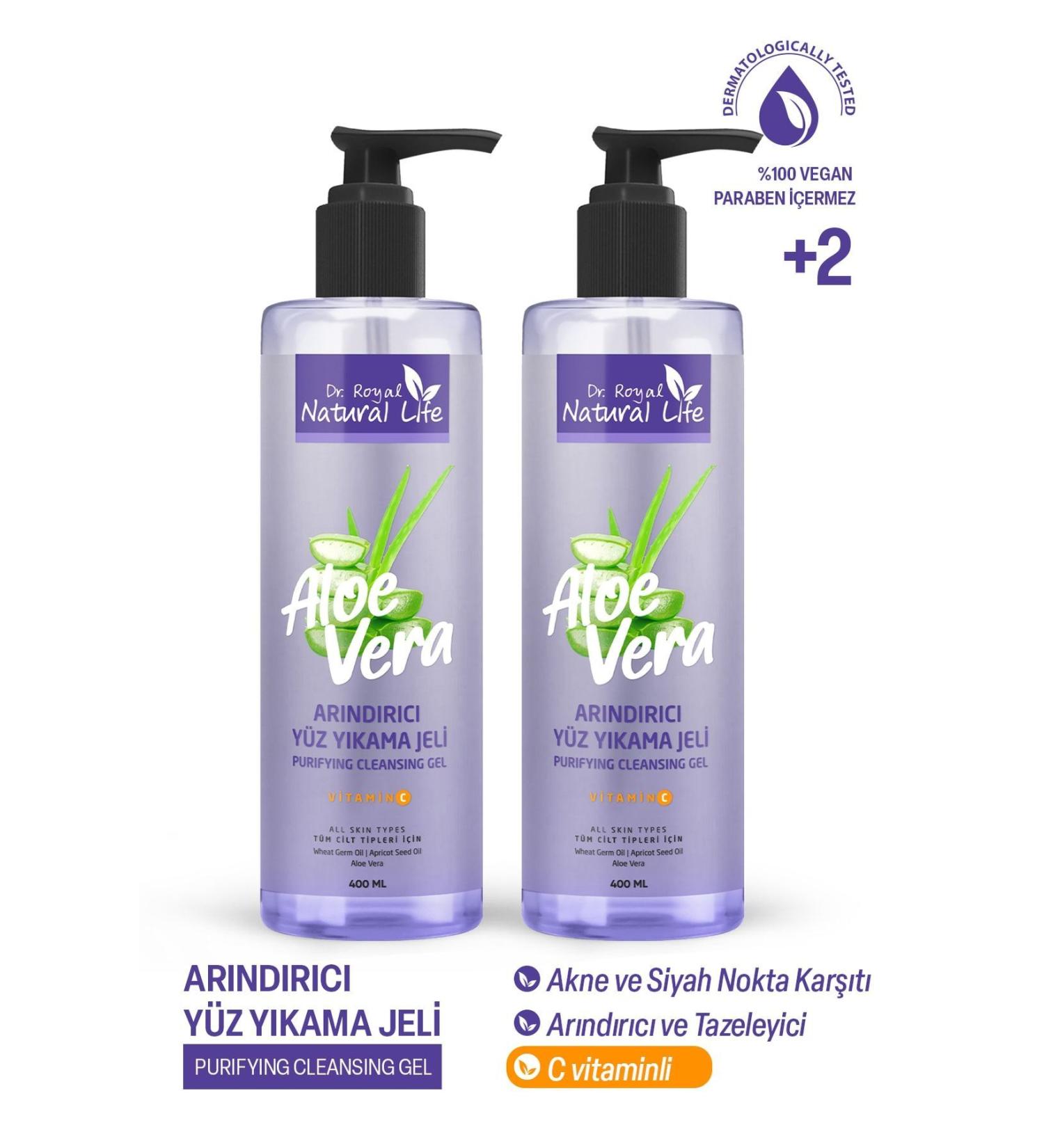 Dr.Royal Natural Life Purifying Anti-Blackhead and Anti-Acne Vitamin C Facial Cleansing Gel 400 Ml - Buy Online on GoSupps.com