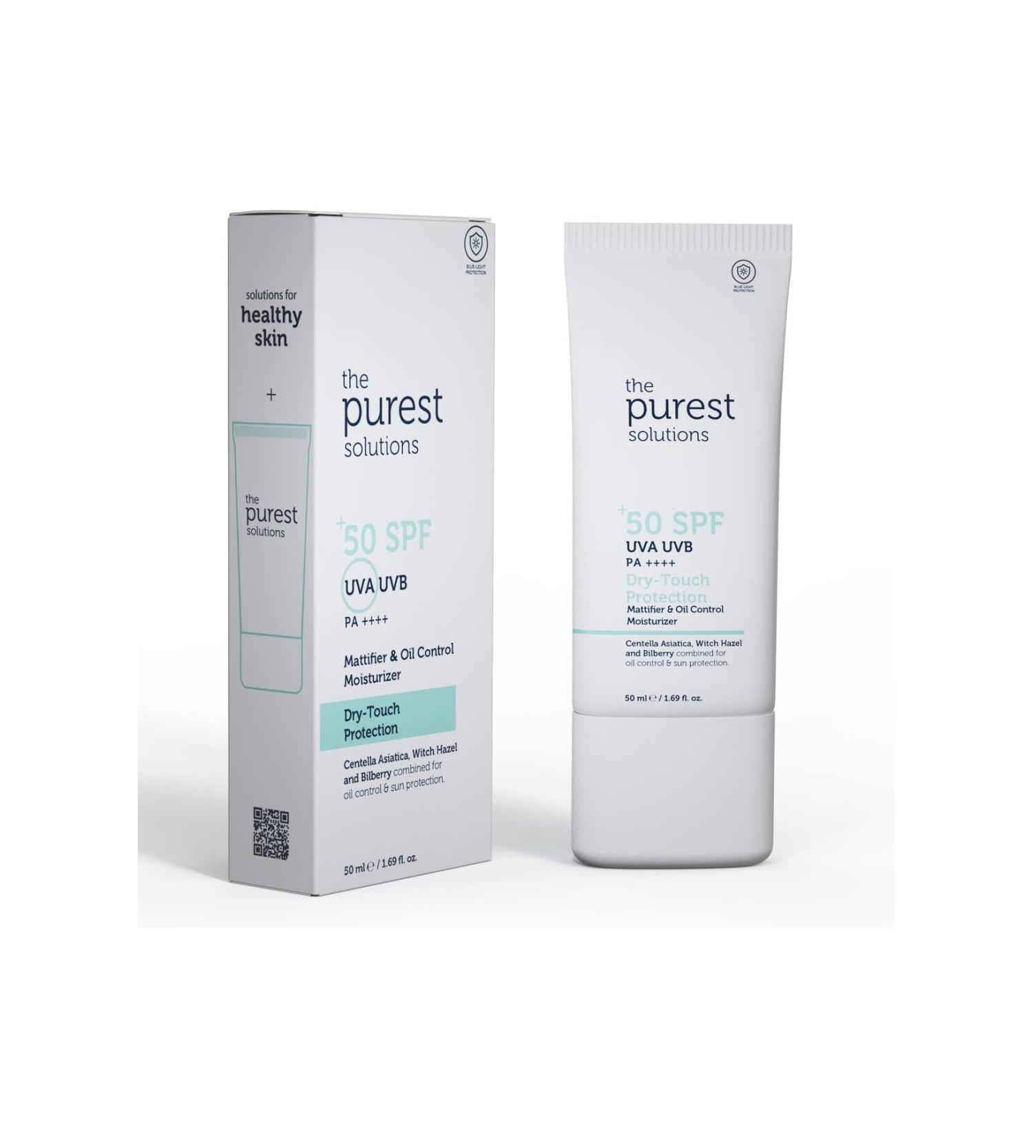 The Purest Solutions Oily and Combination Skin Mattifying Sunscreen Cream Spf 50 50 ml