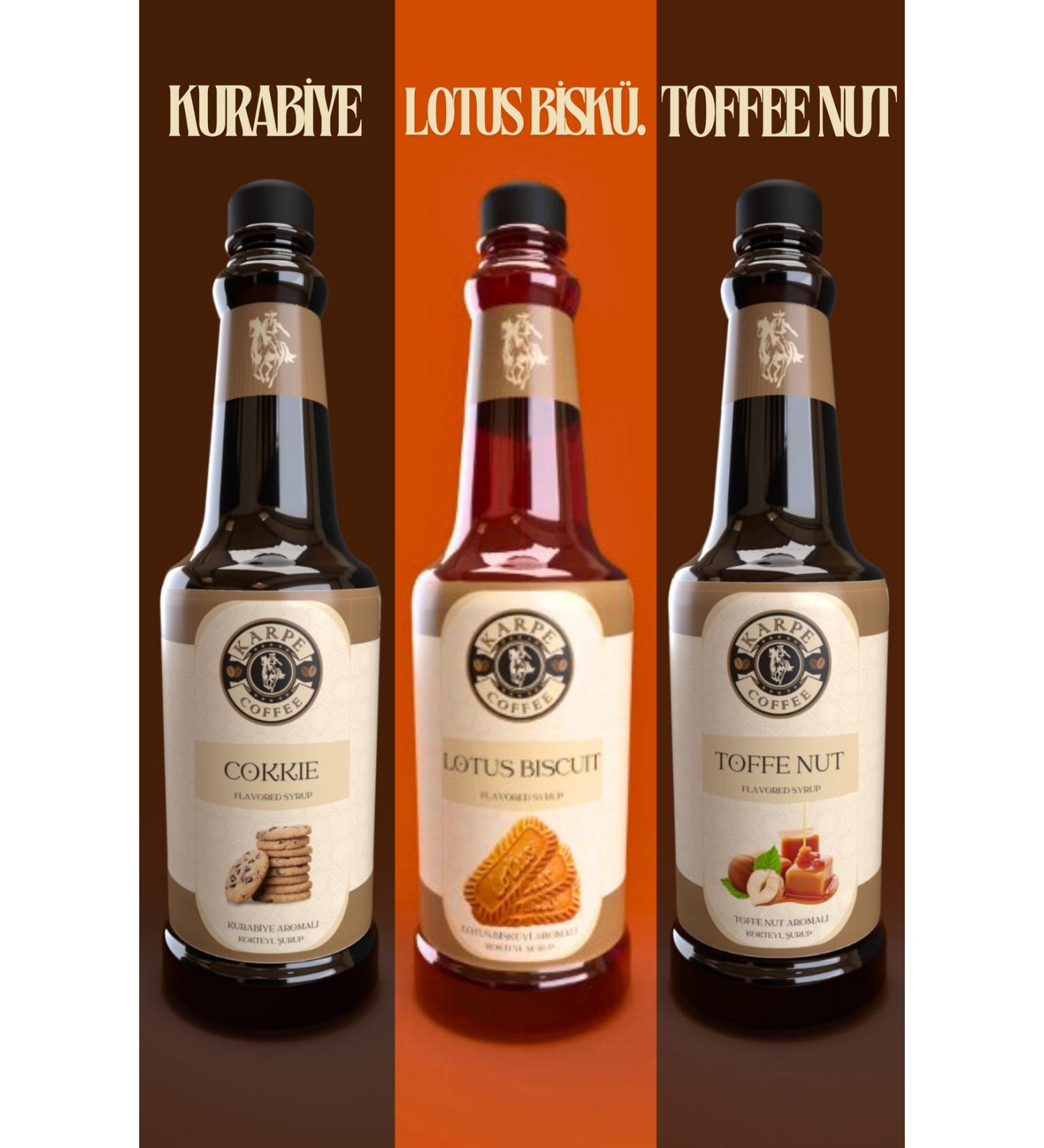 KARPE COFFEE COOKIES-LOTUS BISCUIT-TOFFEE NUT 3-PIECE Coffee Syrup 750 Ml (COKKIE-LOTUS BISCUIT-TOFFEE NUTCOCKTAIL) - Buy Online on GoSupps.com