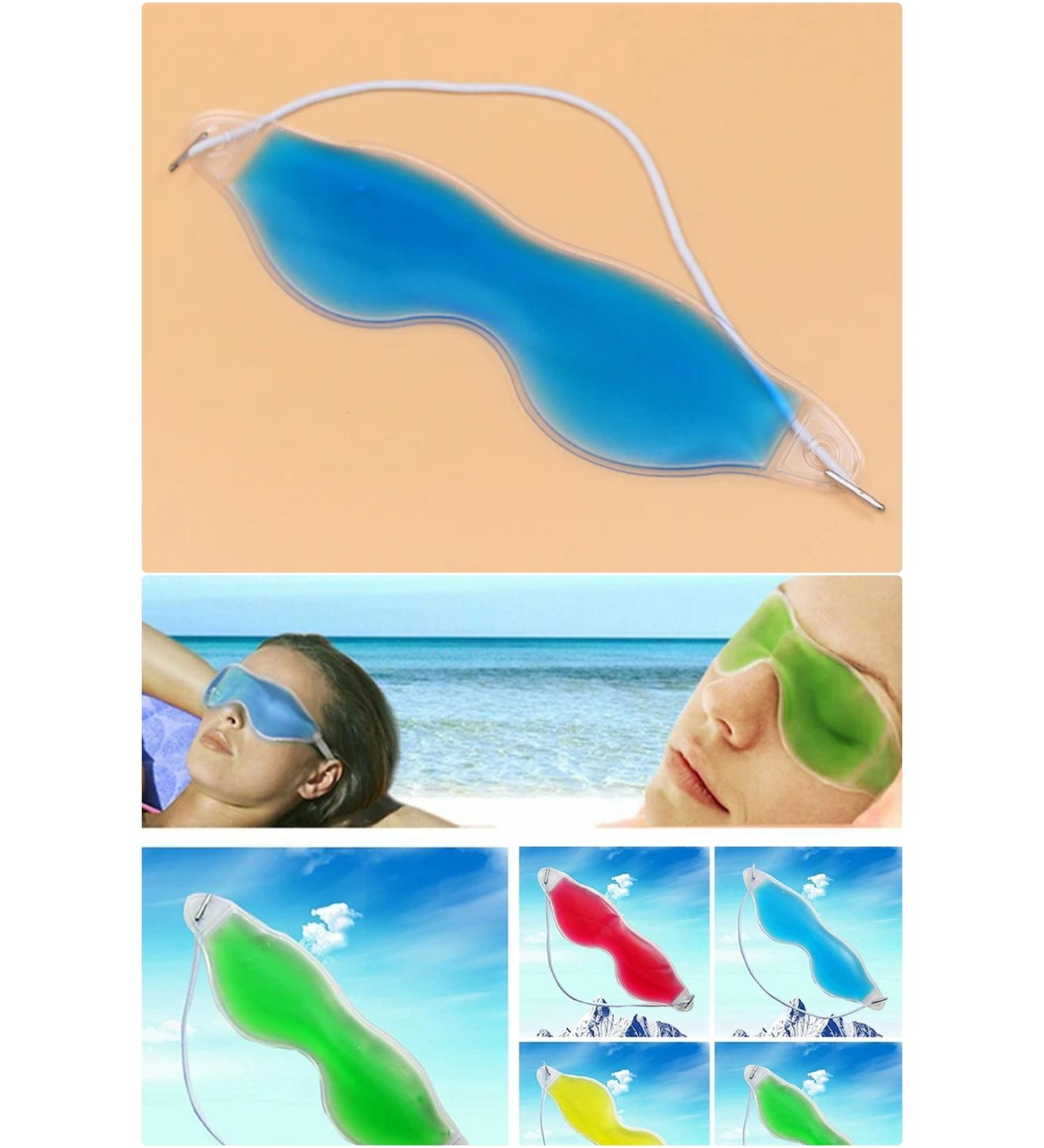 MUHEN Stress Relief Gel Eye Therapy Mask - Forehead and Eye Patch with Cold and Hot Use Options