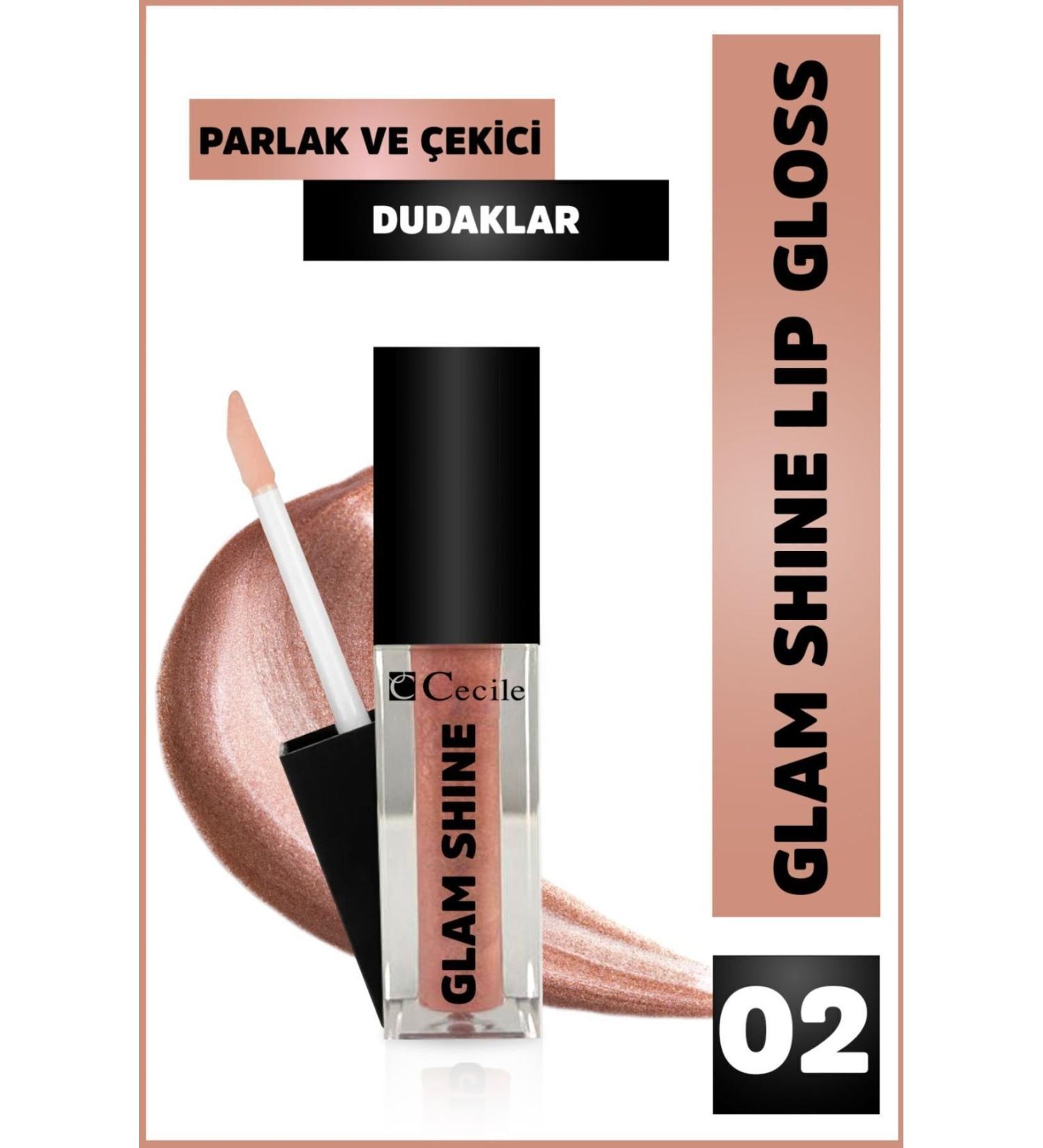 Cecile glam shine lip gloss 02