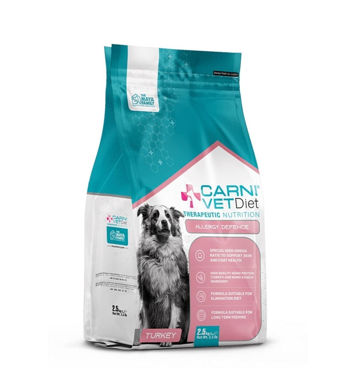 CARNI LIFE CARNI VET DIET ALLERGY DEFENSE DOG FOOD 2.5 KG