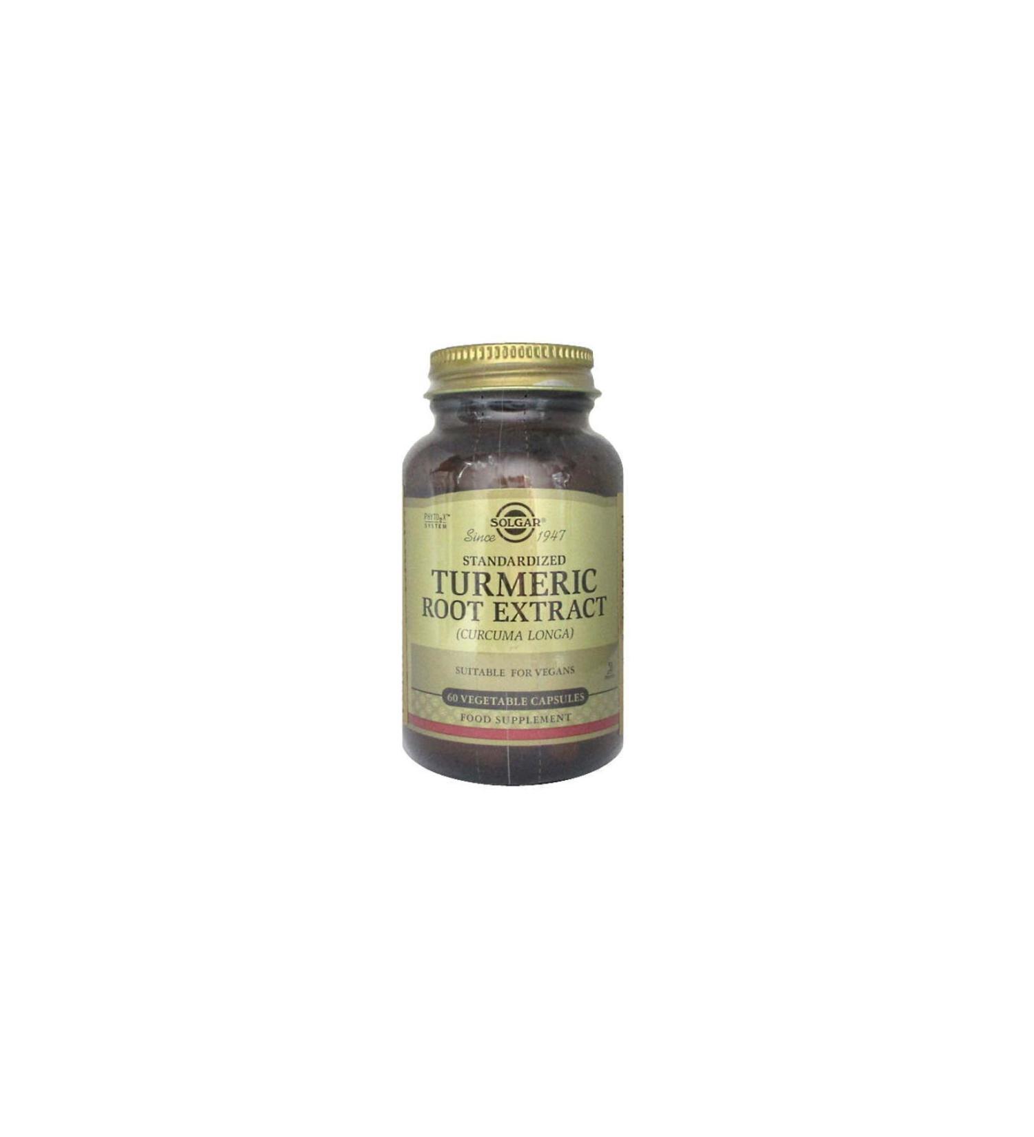 Solgar Turmeric Root Extract 60 Tablets - Buy Online on GoSupps.com