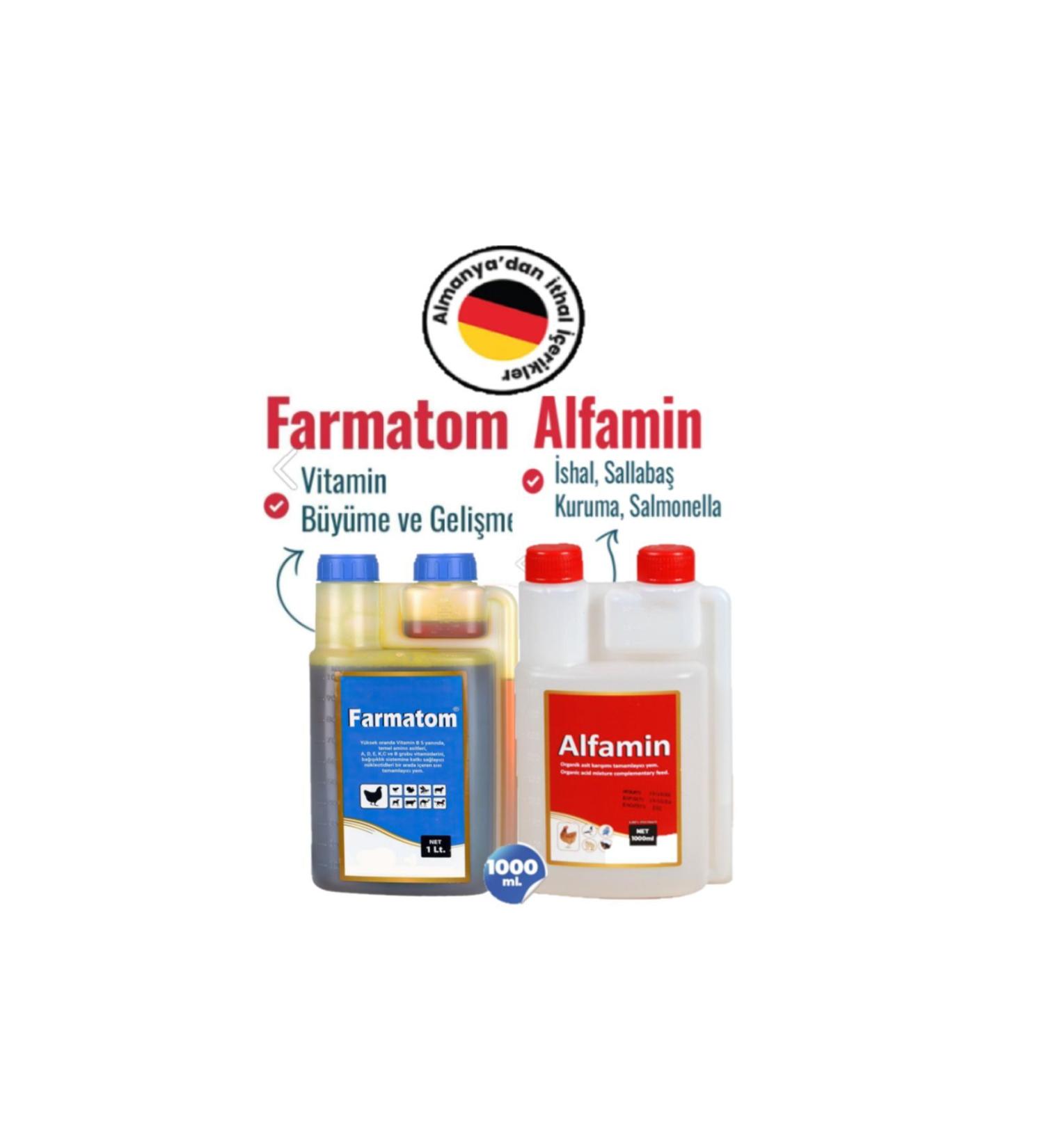 Munich Vet 2-PIECE Set Farmatom Vitamin + Alfamin Drying Set for Birds 1L  - Buy Online on GoSupps.com