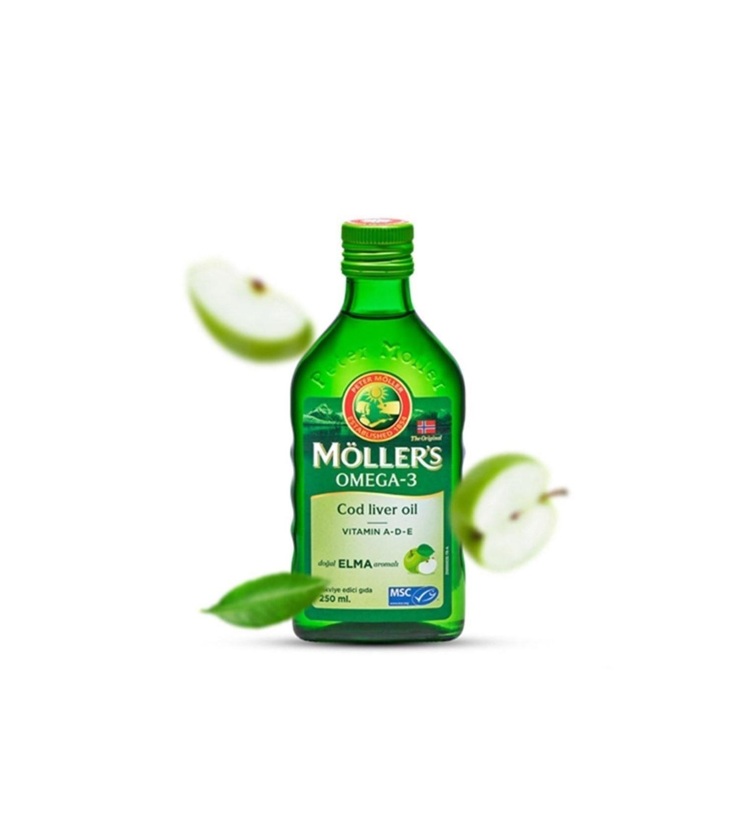 Mollers Omega-3 Fish Oil Apple Flavor 250 Ml (mrs101)