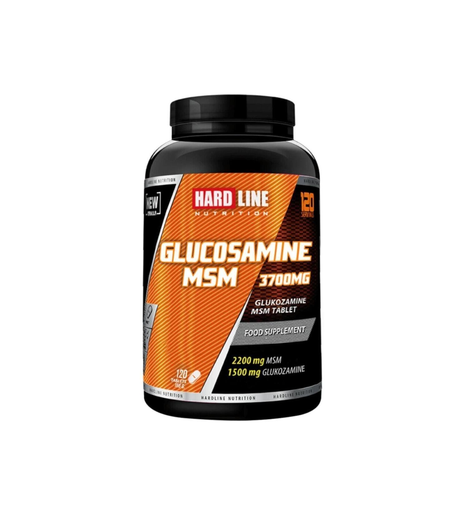 Hardline Glucosamine Msm 120 Tablets - Buy Online on GoSupps.com