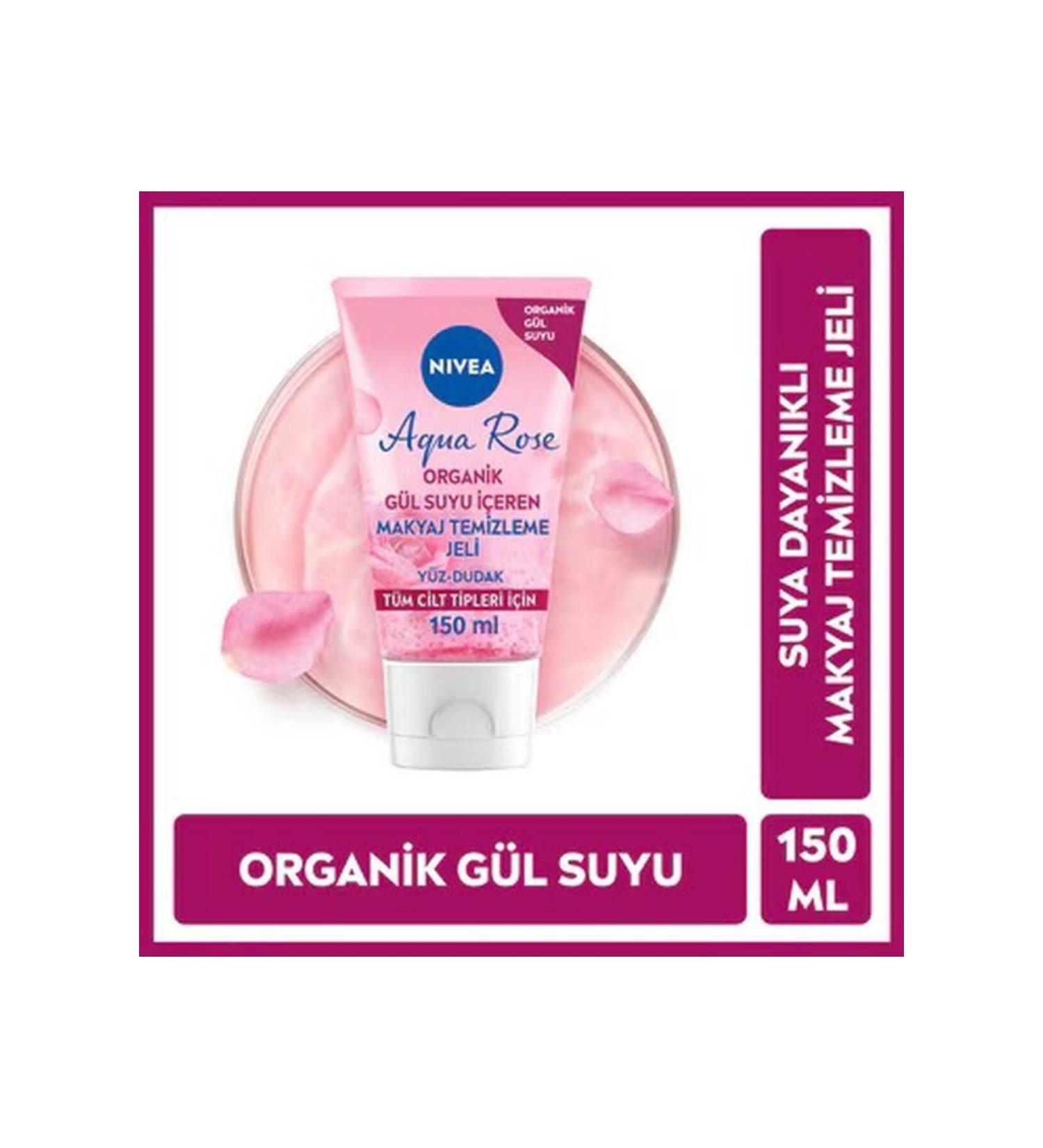 NIVEA Aqua Rose Organic Rose Water Make-Up Remover Gel 150 ml