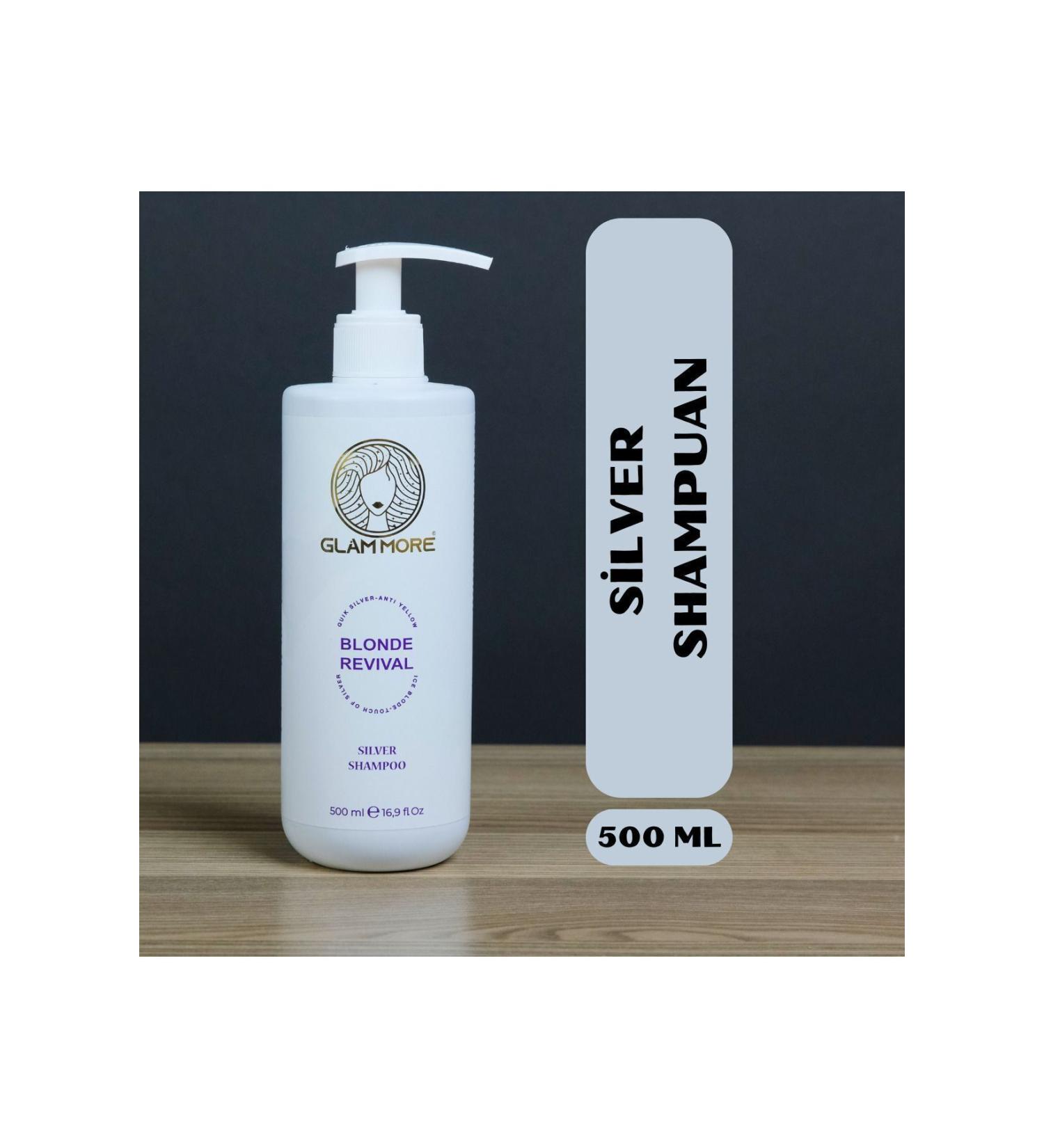Glam More Silver Shampoo 500 ml Anti Yellow Shampoo - Buy Online on GoSupps.com