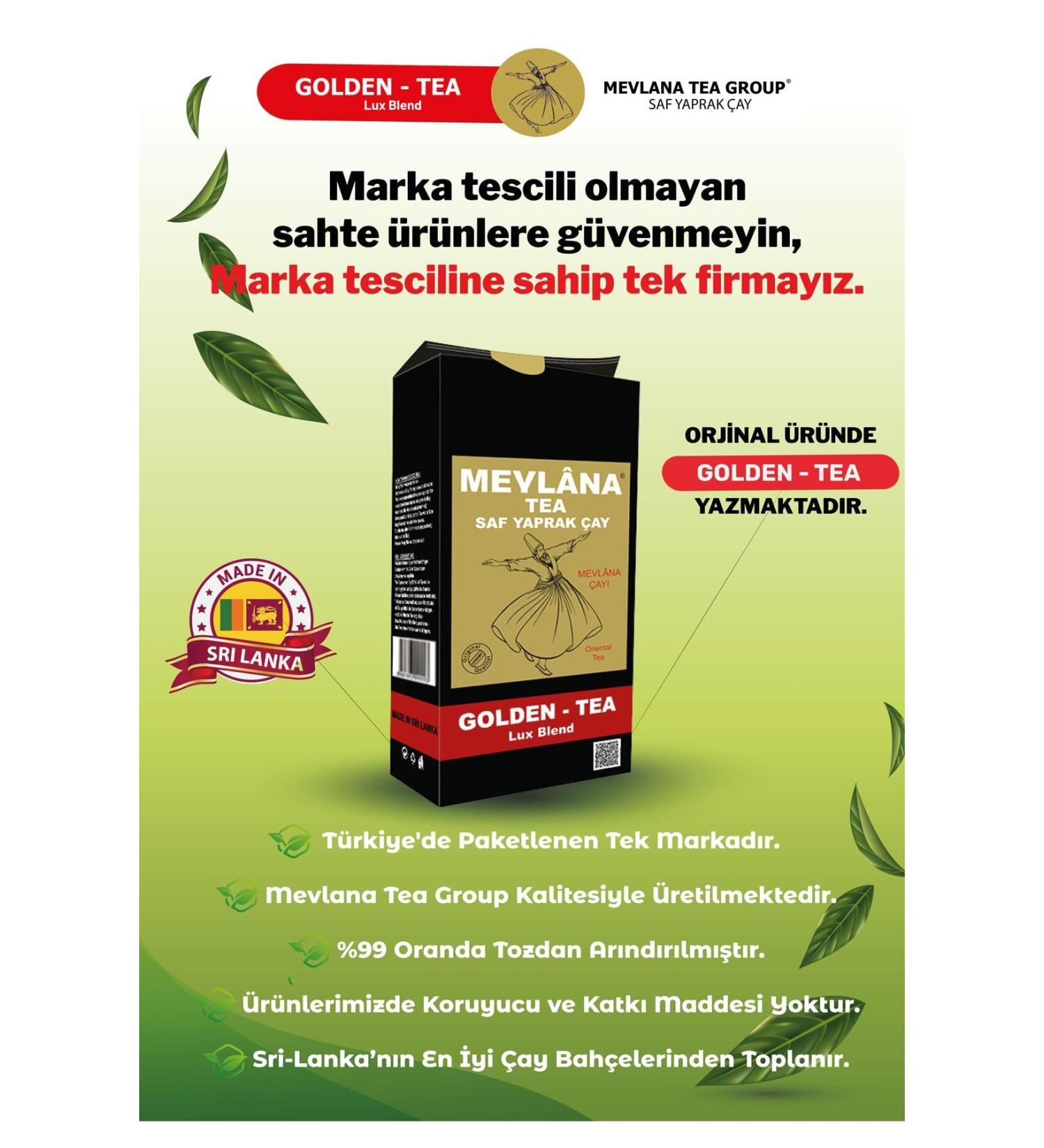 GOLDEN TEA Original Mevlana Tea Group - 800 G