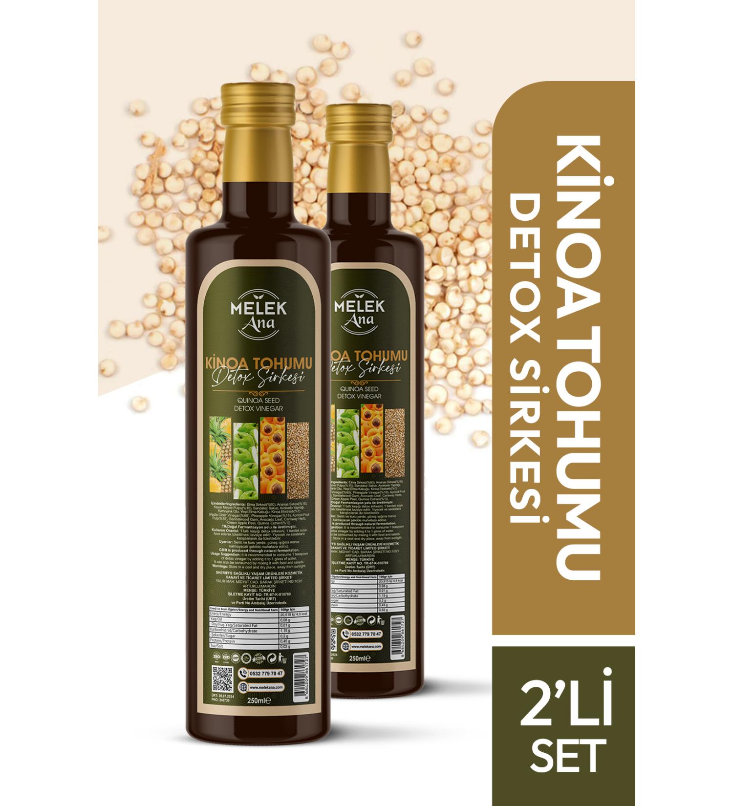 Melek Ana Zafaran Detox Vinegar Helps to Eliminate Edema and Lose Weight Set of 2