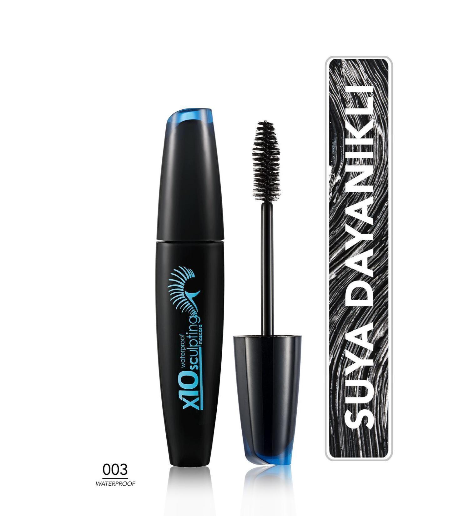Flormar Lengthening & Curling Waterproof Mascara (Black) - X10 Sculpting Mascara - 003 - 8690604110728 - Buy Online on GoSupps.com