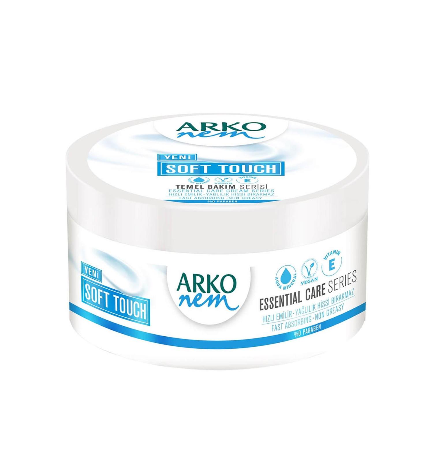 Arko Nem Soft Touch Moisturizing Hand Face and Body Cream 250 ml