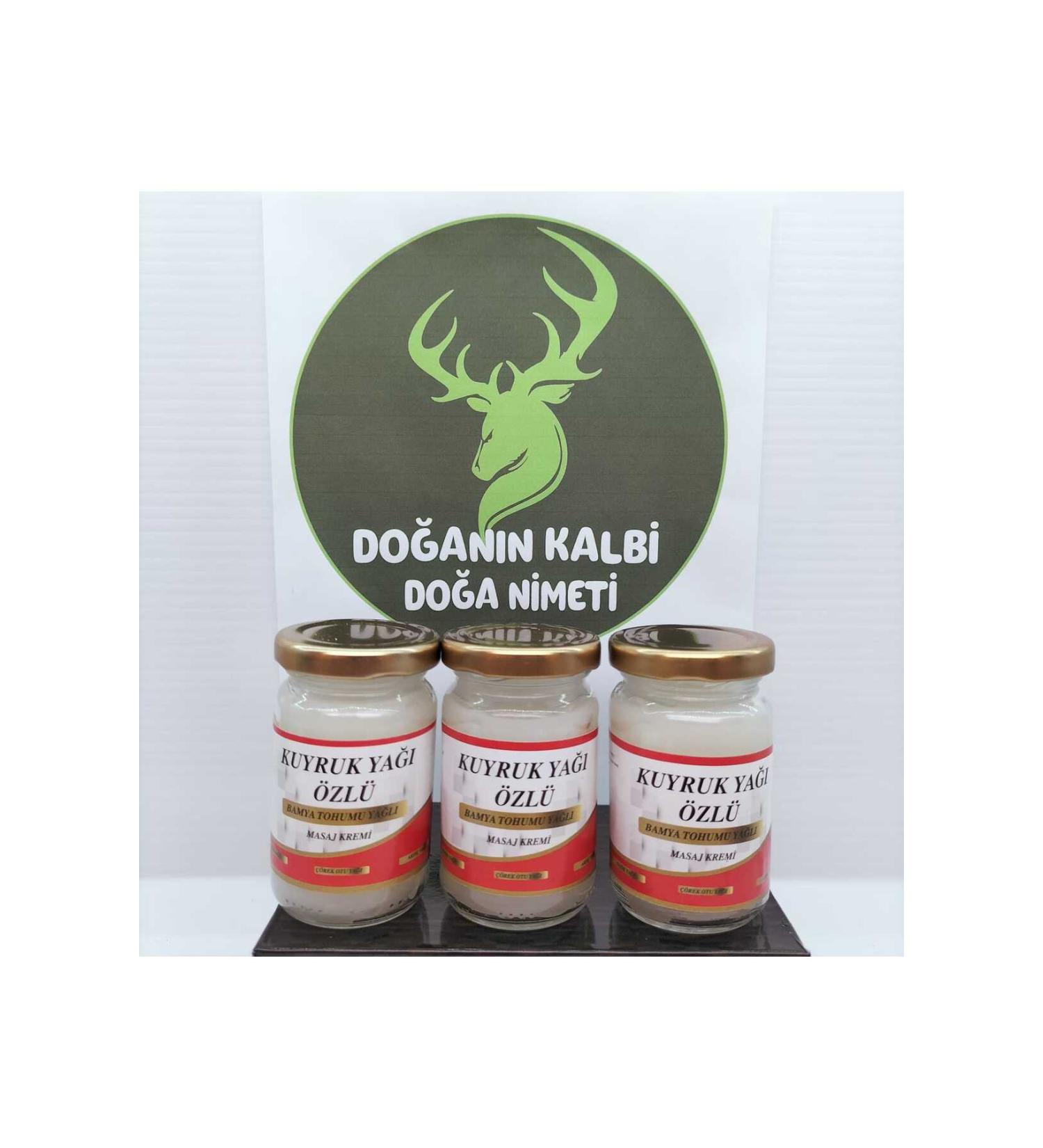 NATURE'S BLESSING Tail Fat Cream 3 PIECES Okra Seed Oil 0 Natural Strengthened Special Formula Pure and Natural