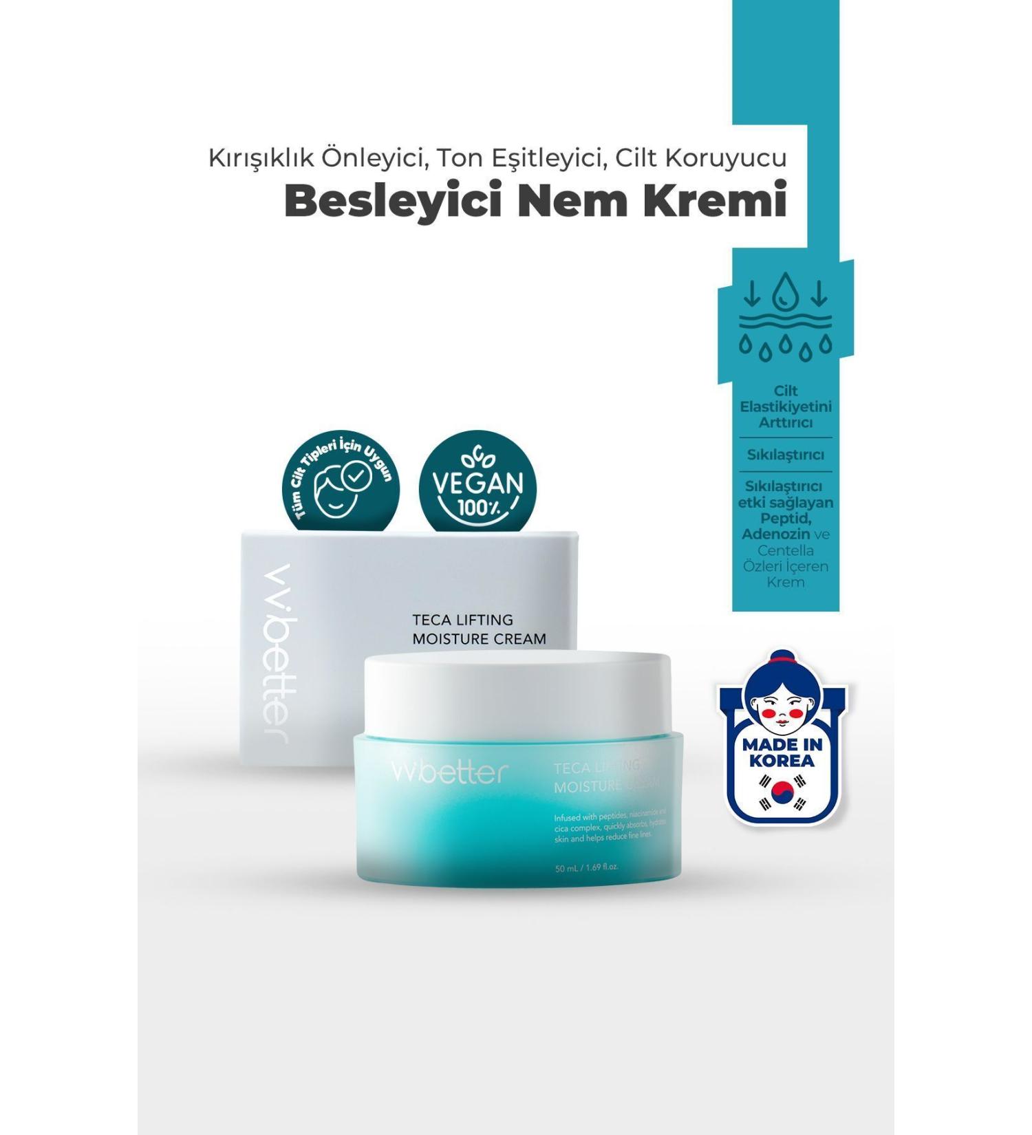 VVBETTER Anti-Wrinkle Tone Equalizing Nourishing Korean Teca Lifting Moisturizing Cream 50ml - Buy Online on GoSupps.com