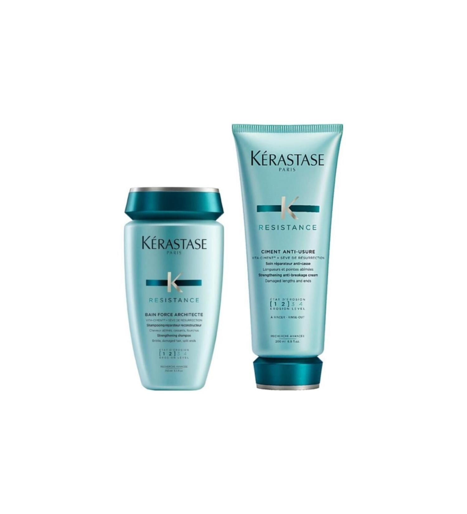 Kerastase Resistance Ciment Anti Usure Conditioner and Shampoo Kerastase Set sevgilig lker20