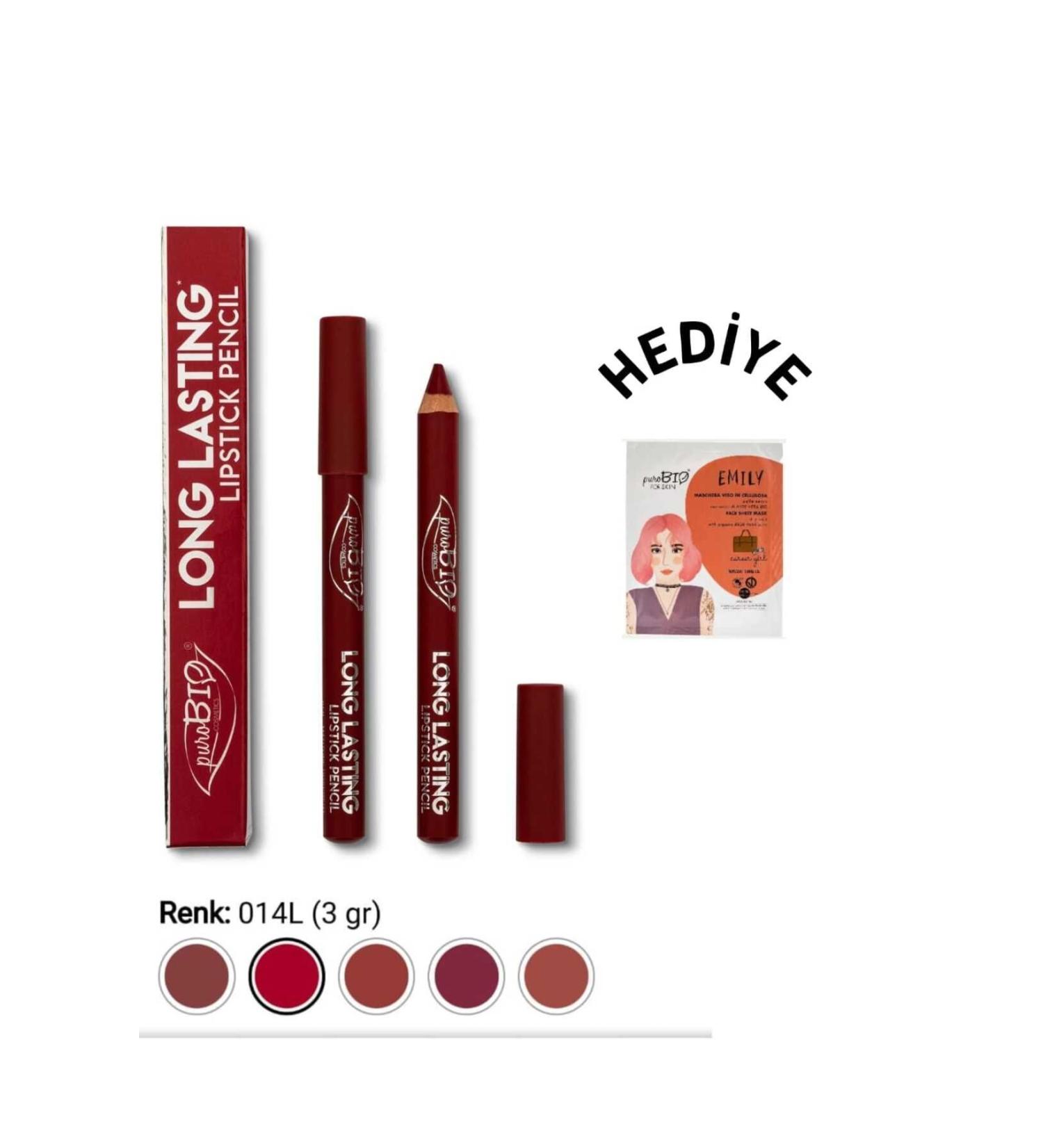 purobiocosmetics 014L Long Lasting pencil lipstick