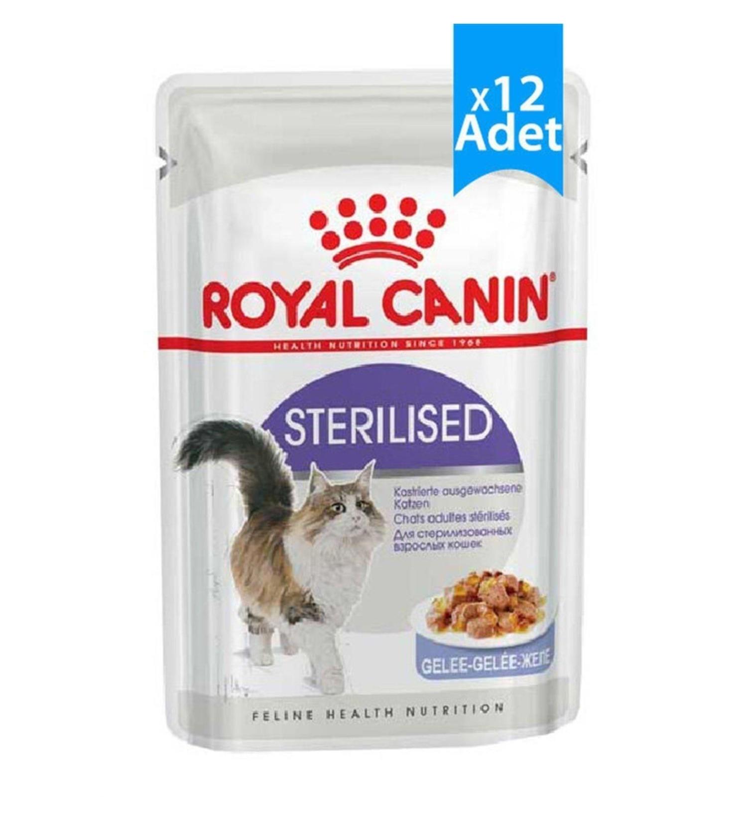 Royal Canin Pouch Jelly Sterilized Neutered Wet Cat Food 85 Gr X 12 Pieces