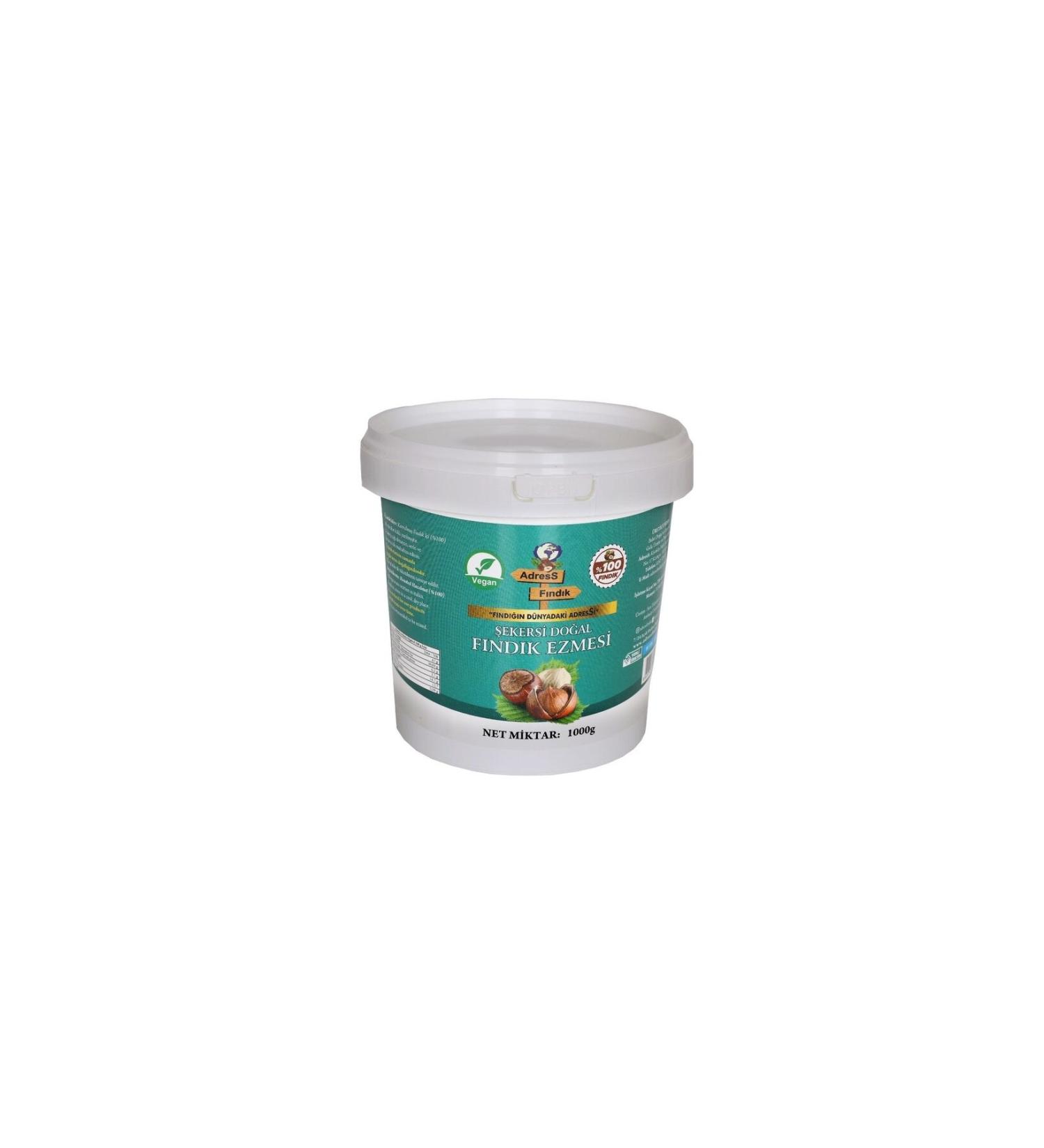 adressfindik Sugar-Free Natural Hazelnut Paste 1 Kg