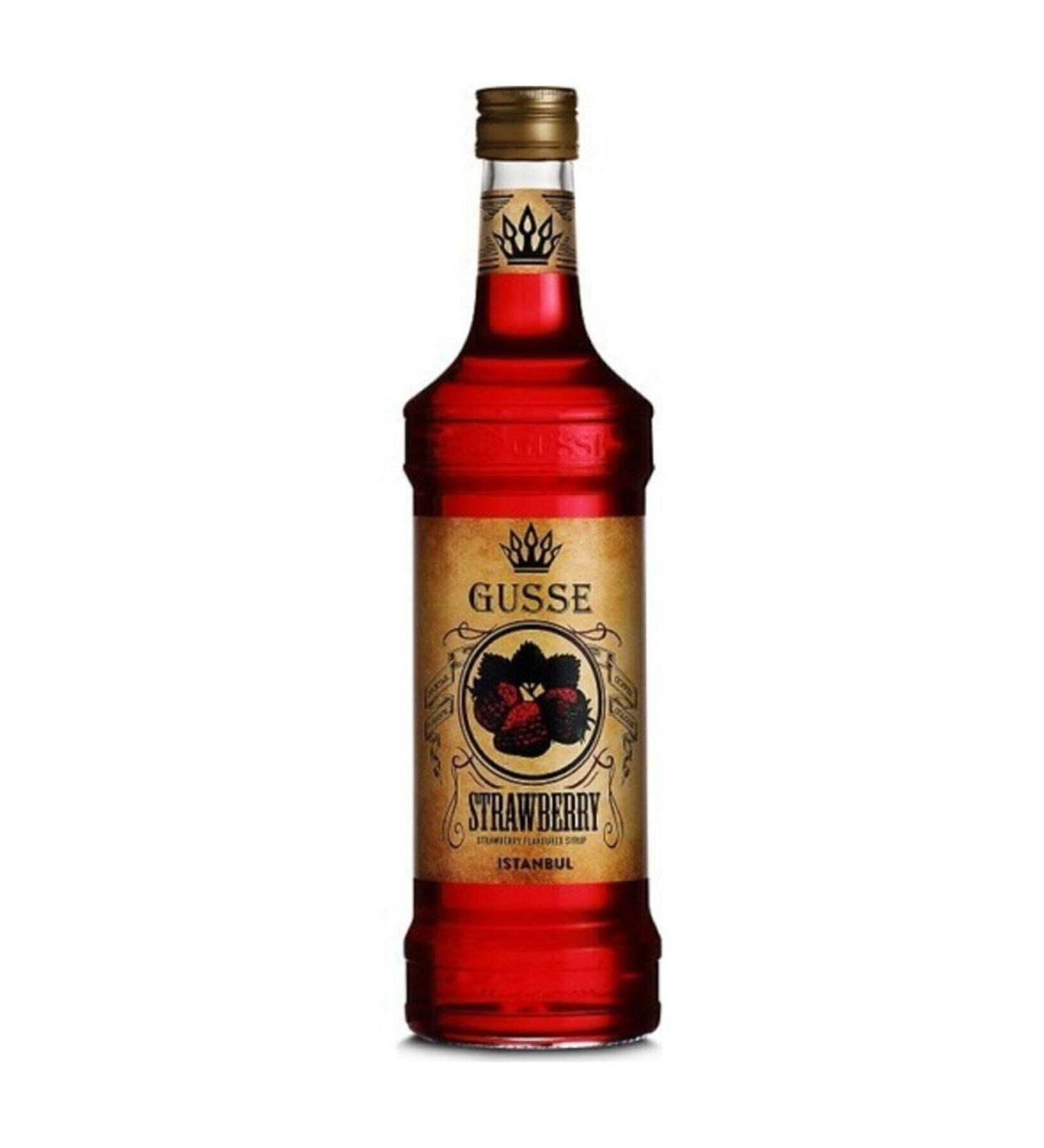 Gusse Strawberry Flavored Cocktail Syrup 70 Cl